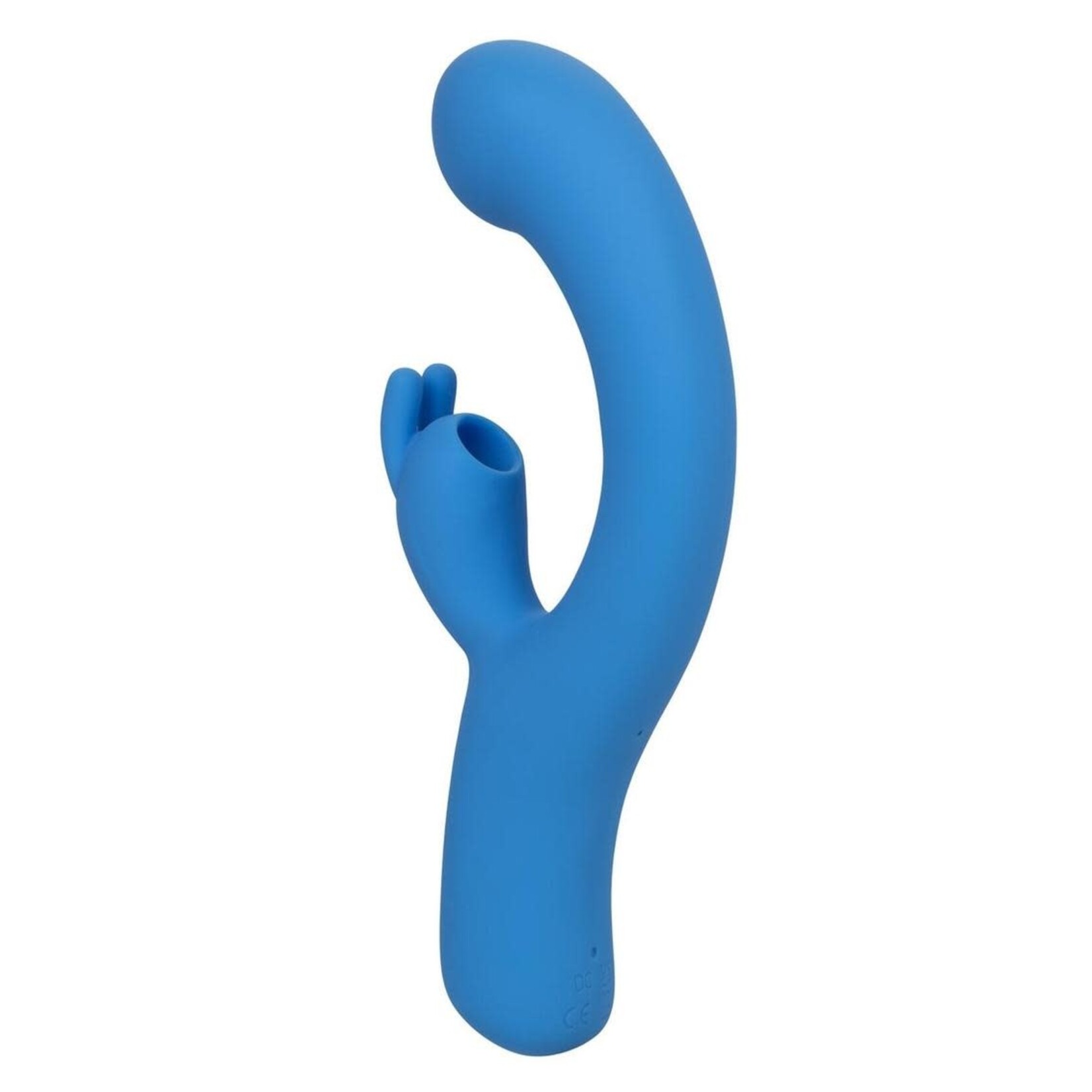 Jack Rabbit Elite Suction Rabbit Rechargeable Silicone Vibrator with Clitoral Stimulator - Blue