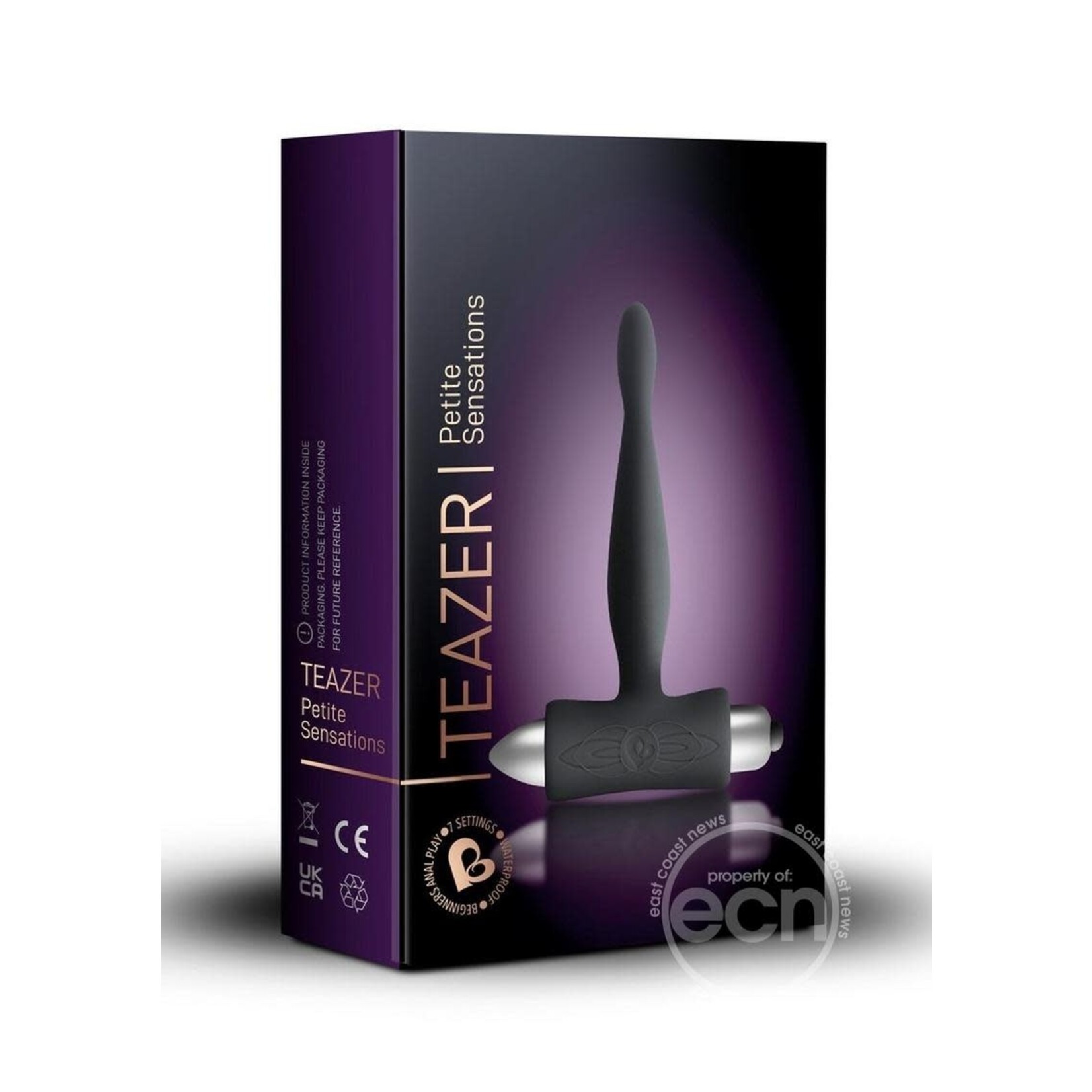 Petite Sensations Teazer Silicone Anal Stimulator - Black
