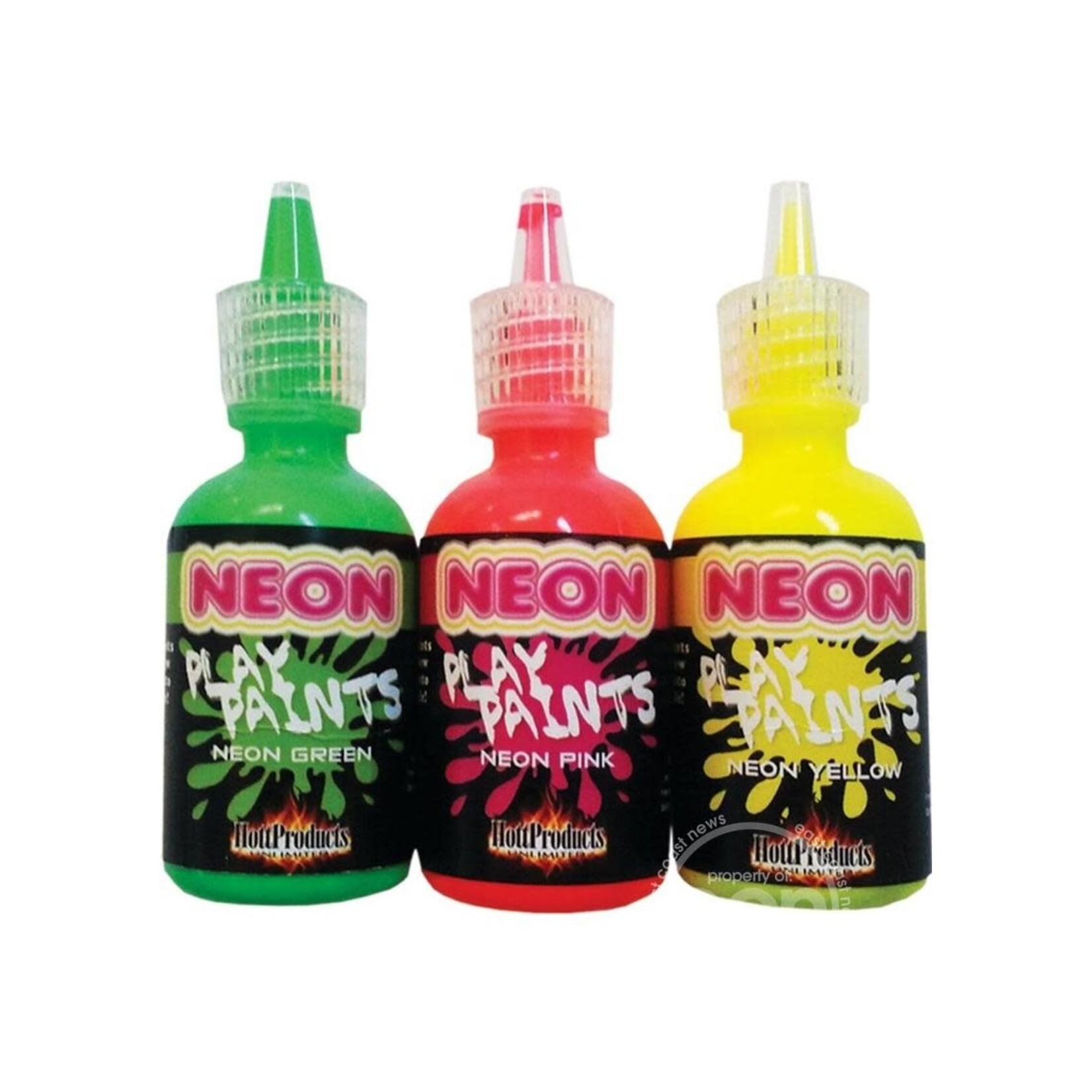 Neon Play Paints Assorted Colors 3 Each Per Pack