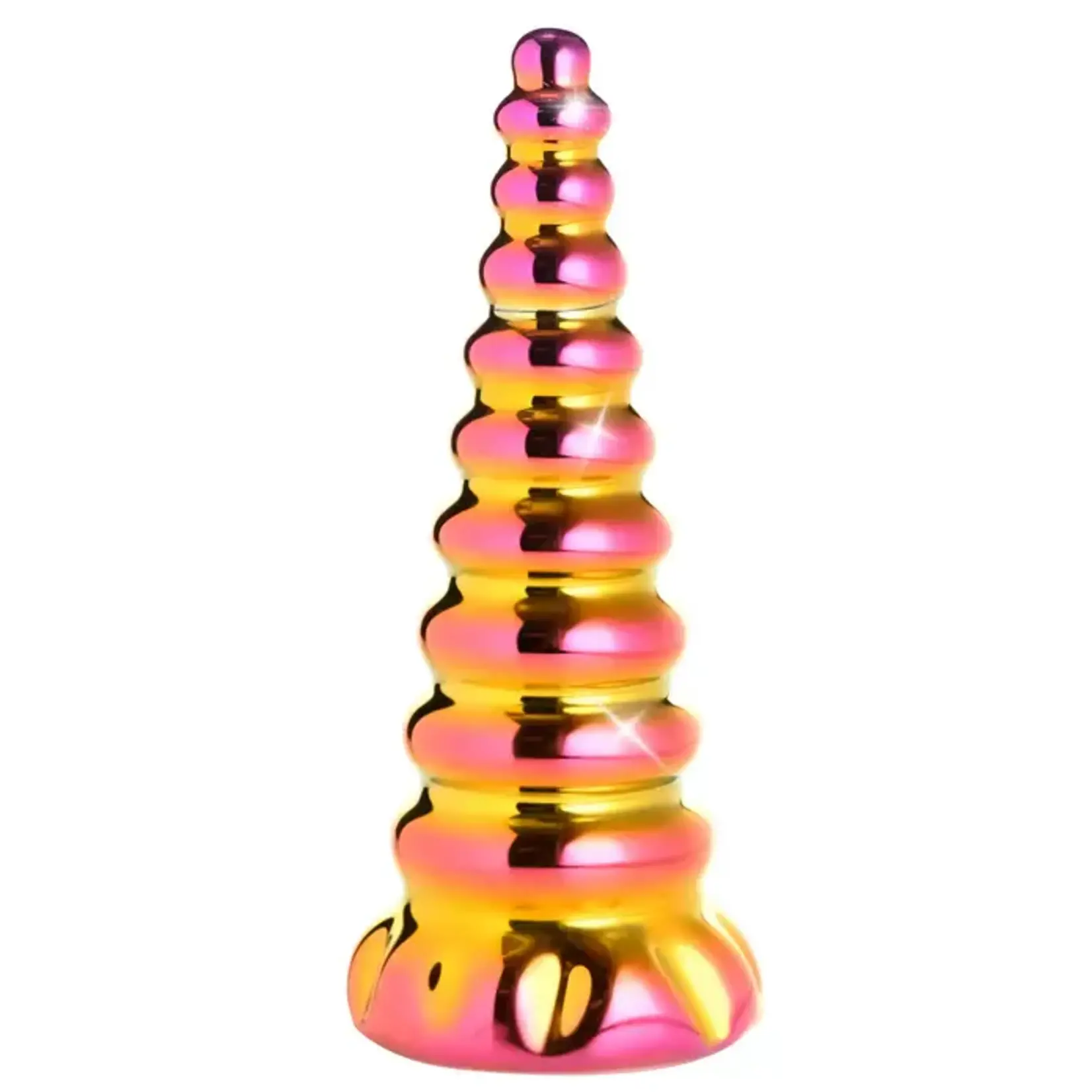Creature Cocks Twilight Rainbow Glass Dildo - Multicolor