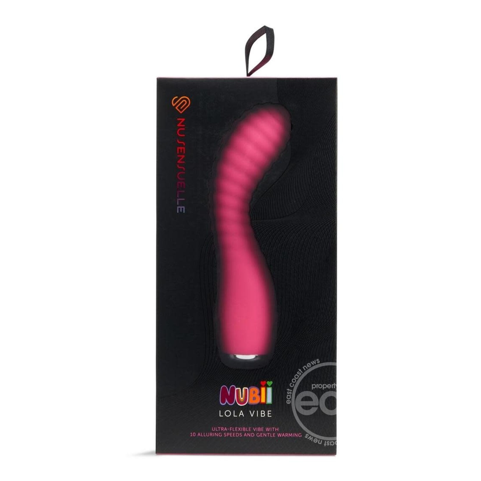 Nu Sensuelle Lola Nubii Flexibile Rechargeable Silicone Warming Vibrator - Pink/Silver