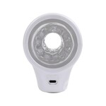 Playboy Spin Doctor Rechargeable Dual End Masturbator - White/Clear