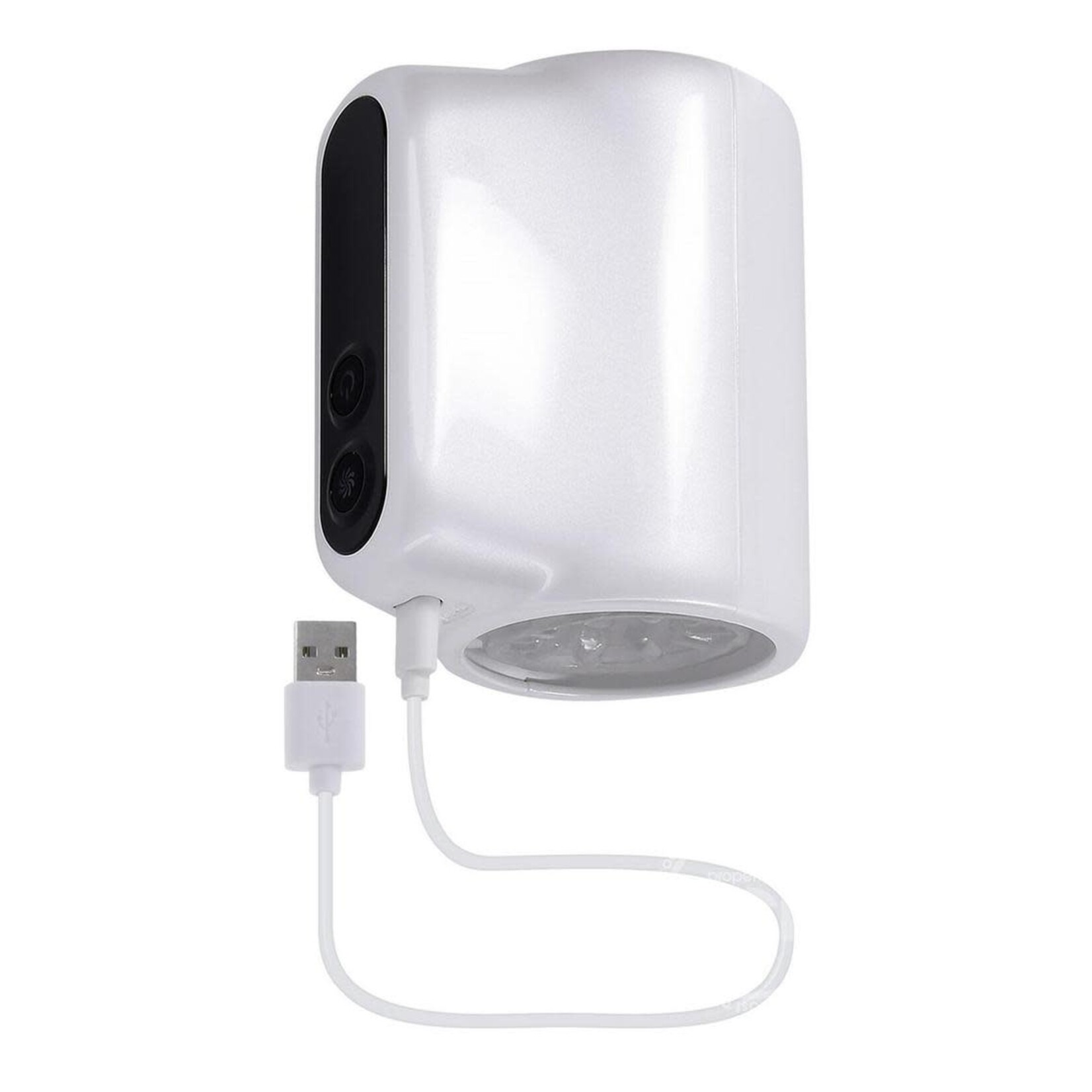 Playboy Spin Doctor Rechargeable Dual End Masturbator - White/Clear
