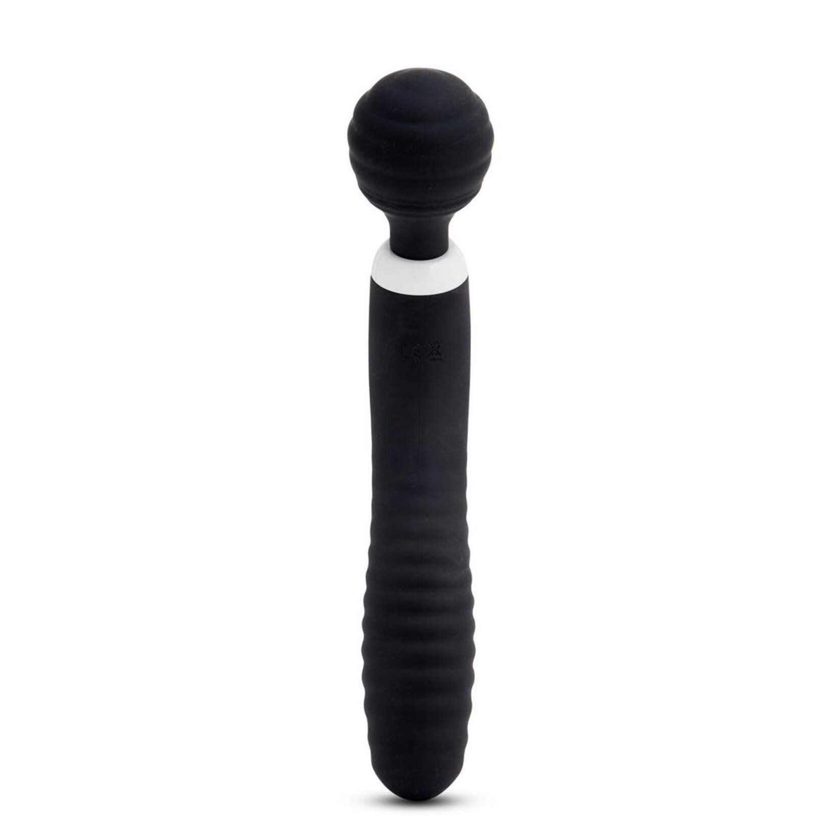 Nu Sensuelle Lolly Nubii Flexible Rechargeable Silicone Wand - Black/White