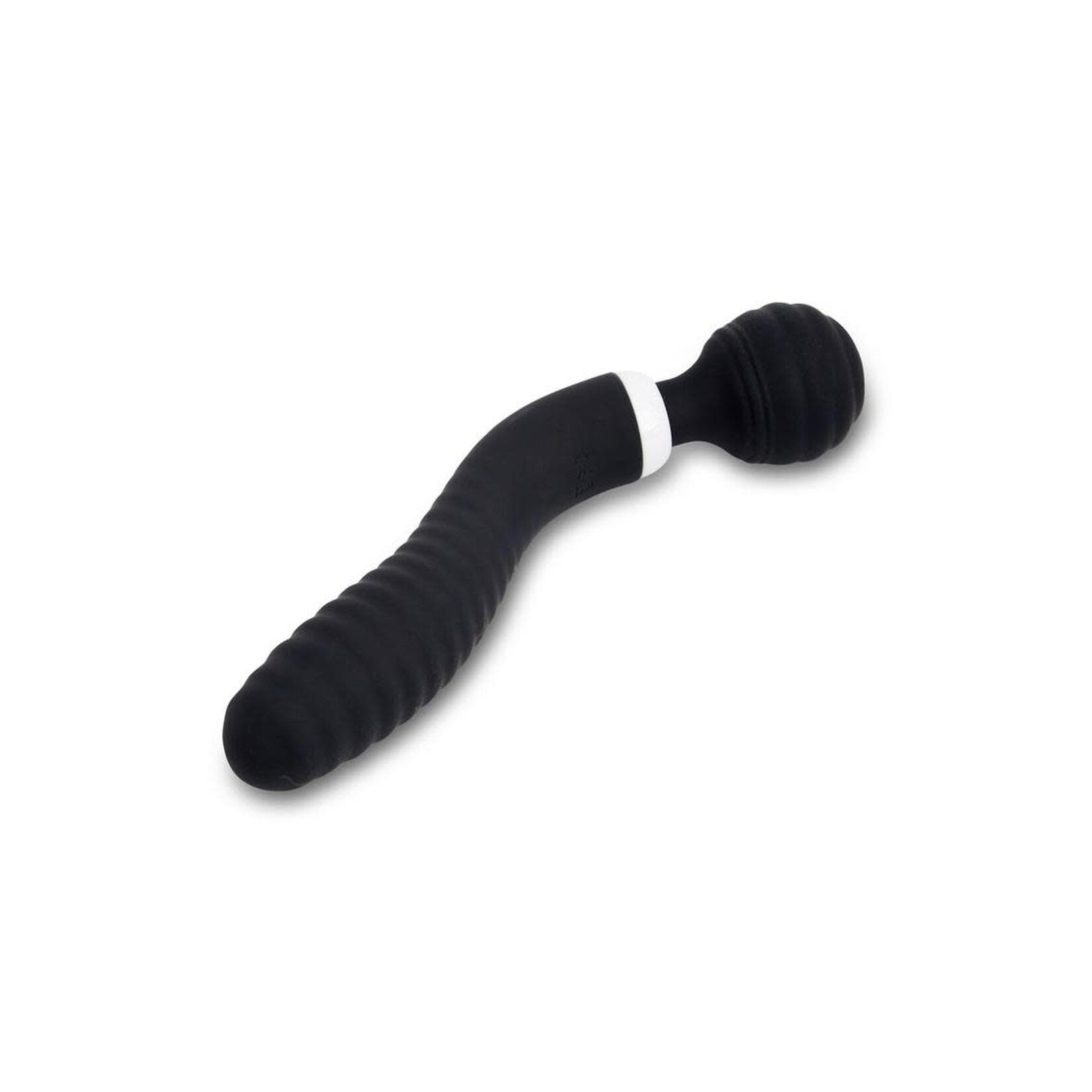Nu Sensuelle Lolly Nubii Flexible Rechargeable Silicone Wand - Black/White