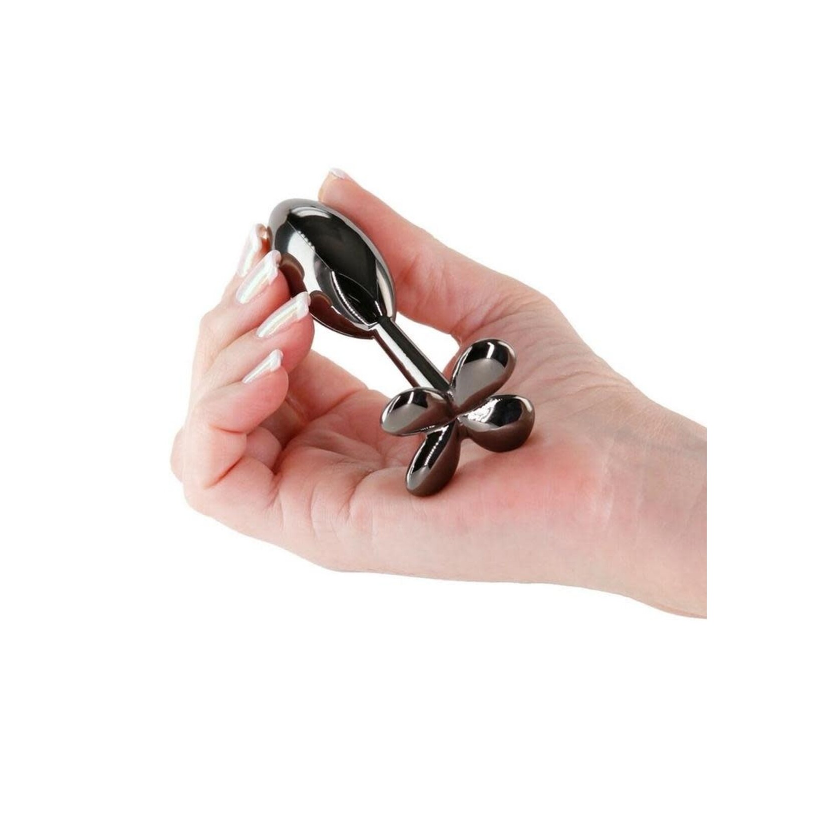 Rear Assets Clover Aluminum Anal Plug - Smoke
