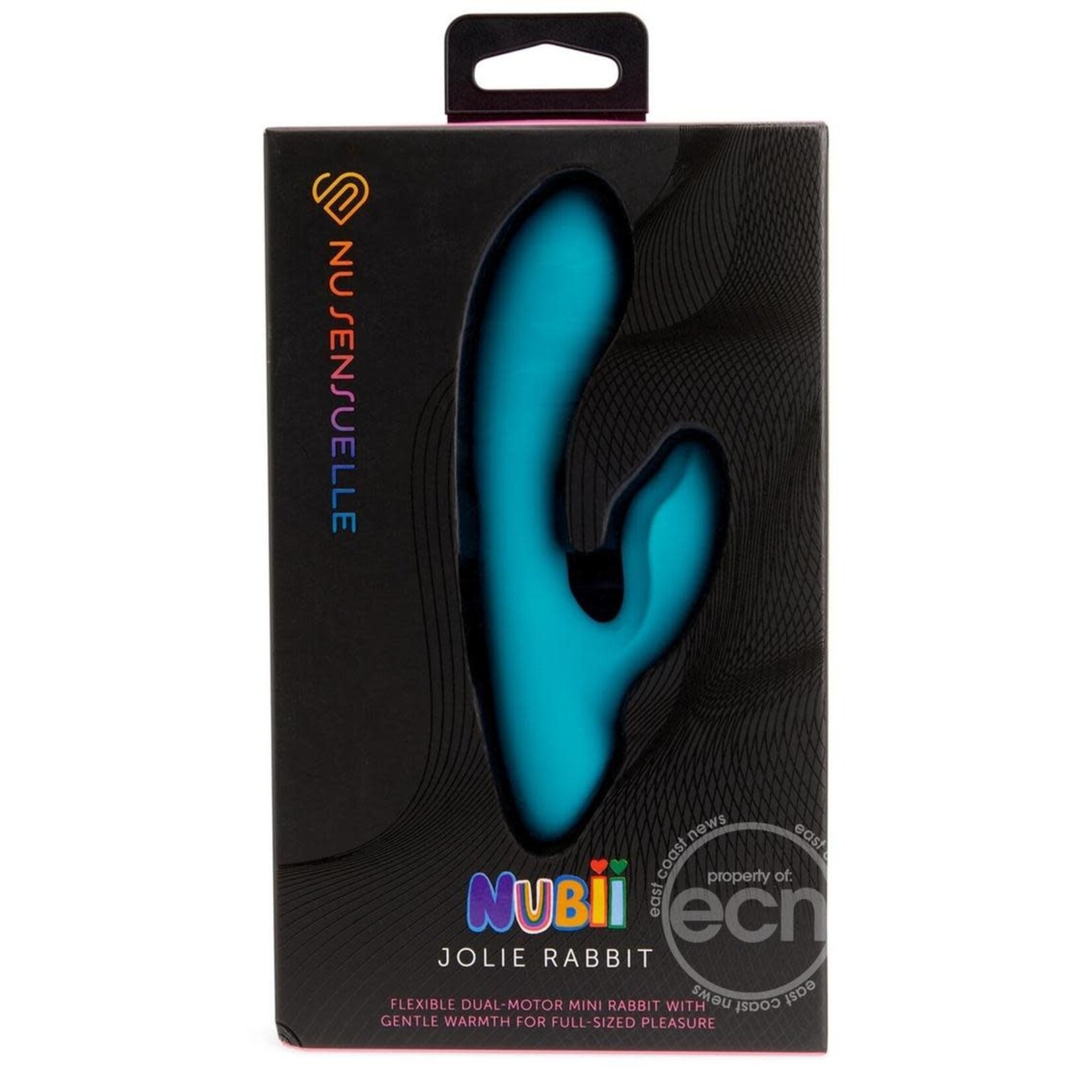 Nu Sensuelle Jolie Nubii Rechargeable Silicone Mini Heating Rabbit - Blue