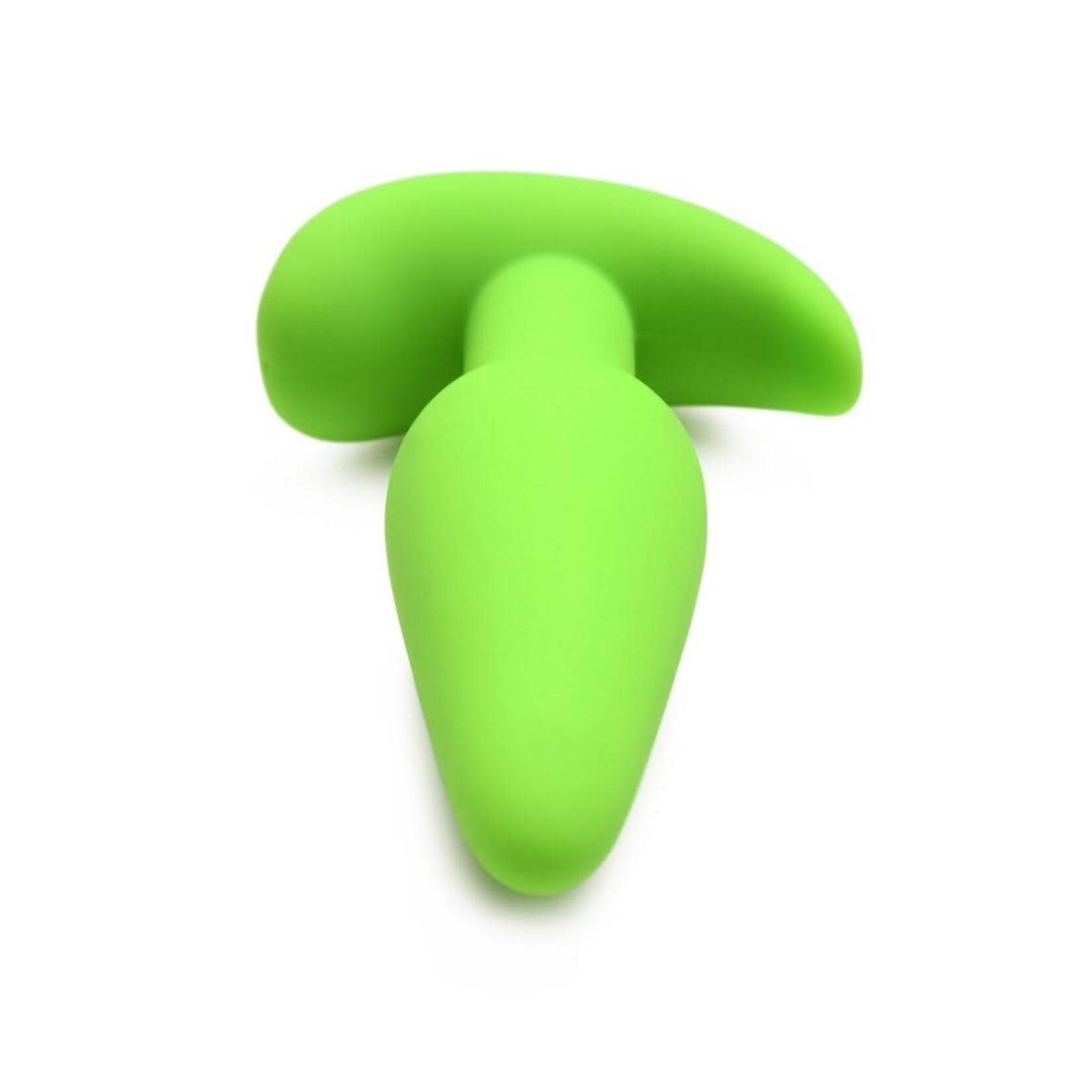 Bang! 21X Glow in The Dark Rechargeable Silicone Butt Plug with Remote - Green