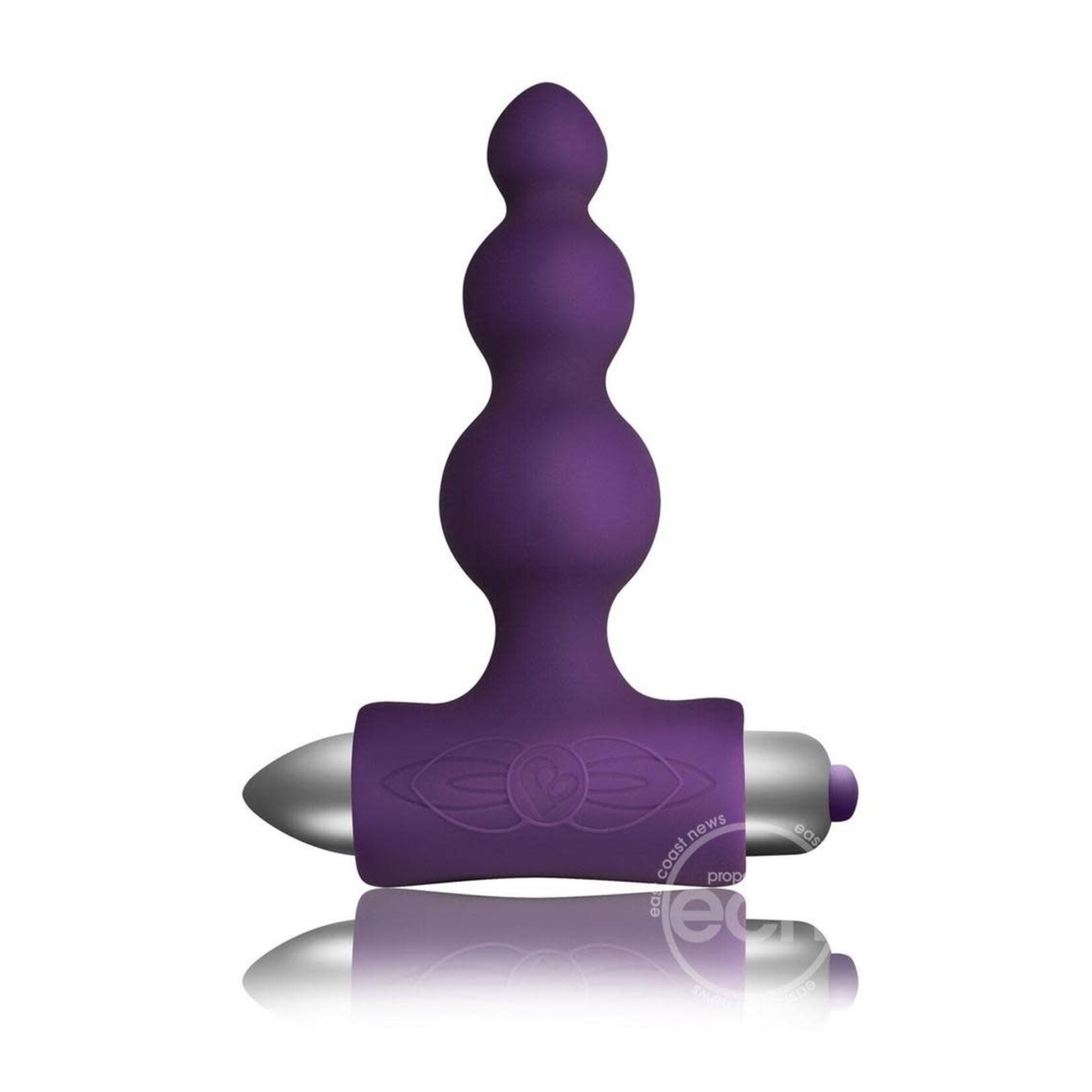 Petite Sensations Bubbles Silicone Vibrating Butt Plug - Purple