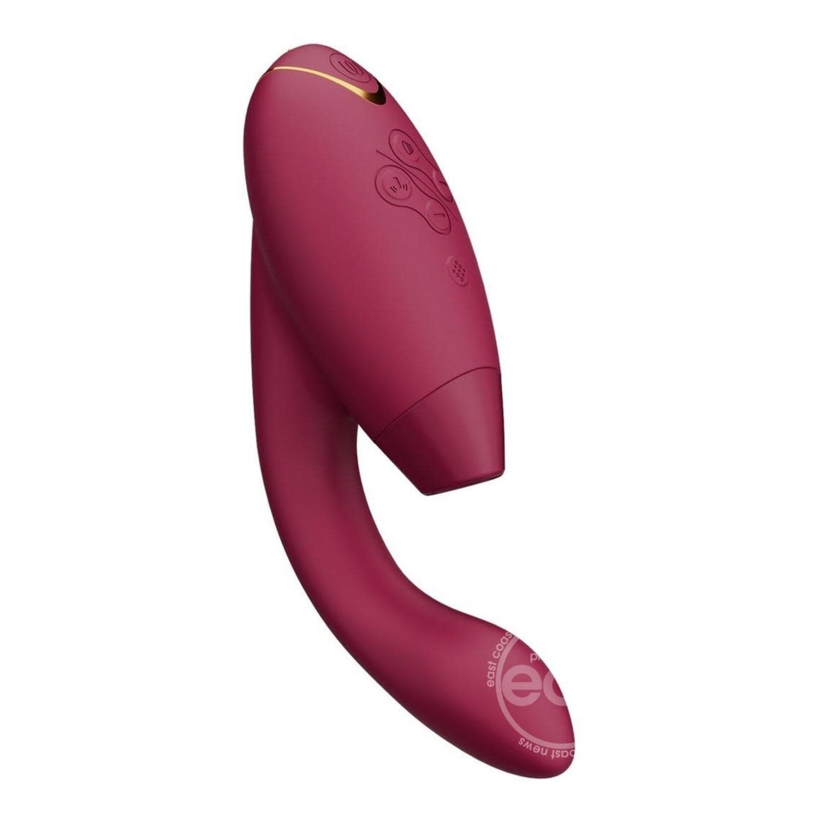 Womanizer Duo 2 Silicone Rechargeable Clitoral and G-Spot Stimulator - Bordeaux