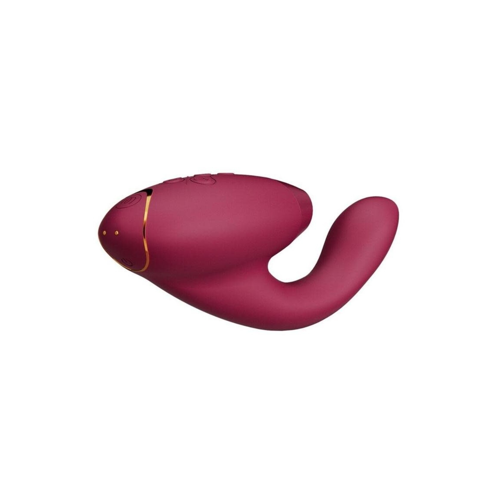Womanizer Duo 2 Silicone Rechargeable Clitoral and G-Spot Stimulator - Bordeaux