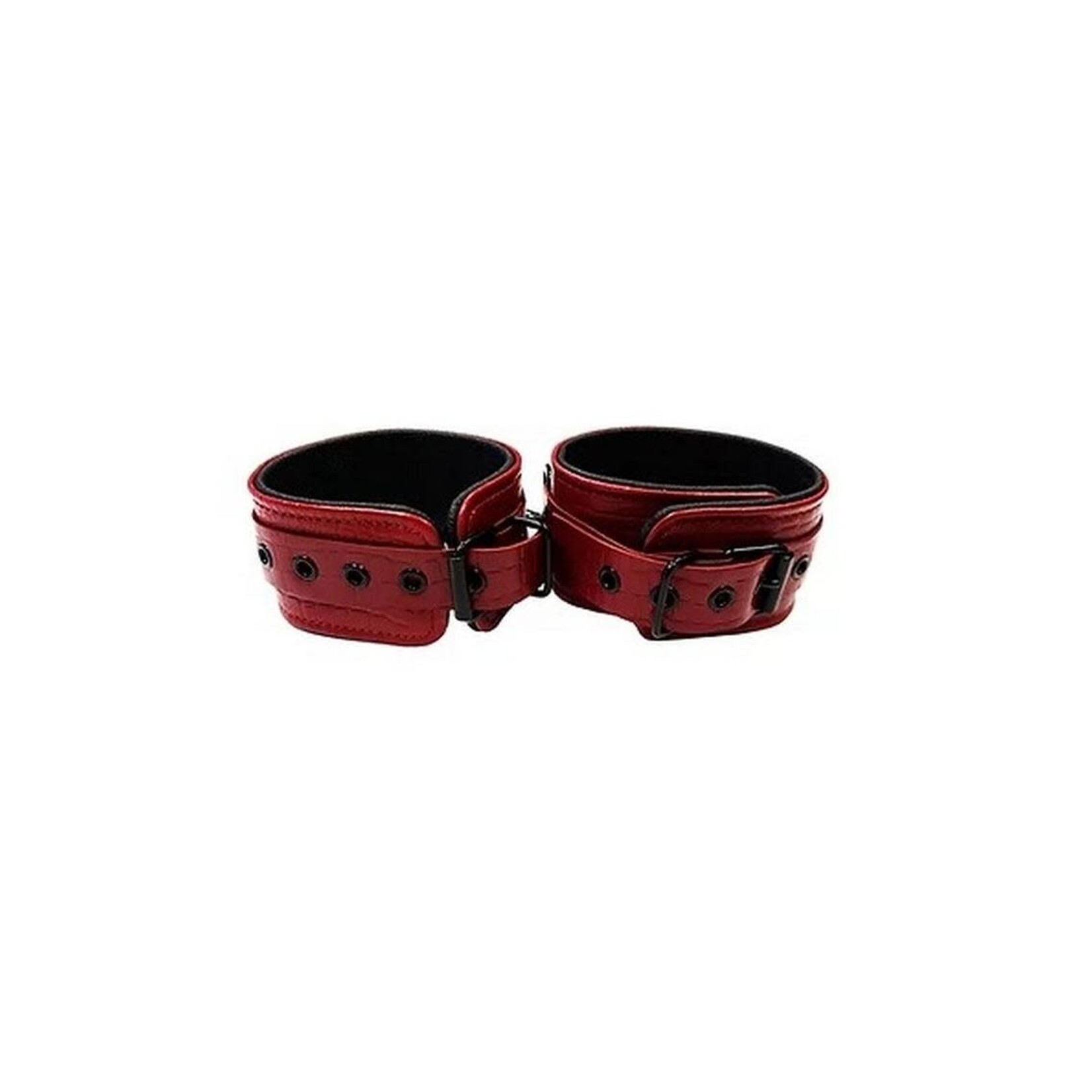 Rouge Anaconda Adjustable Wrist Cuffs - Burgandy
