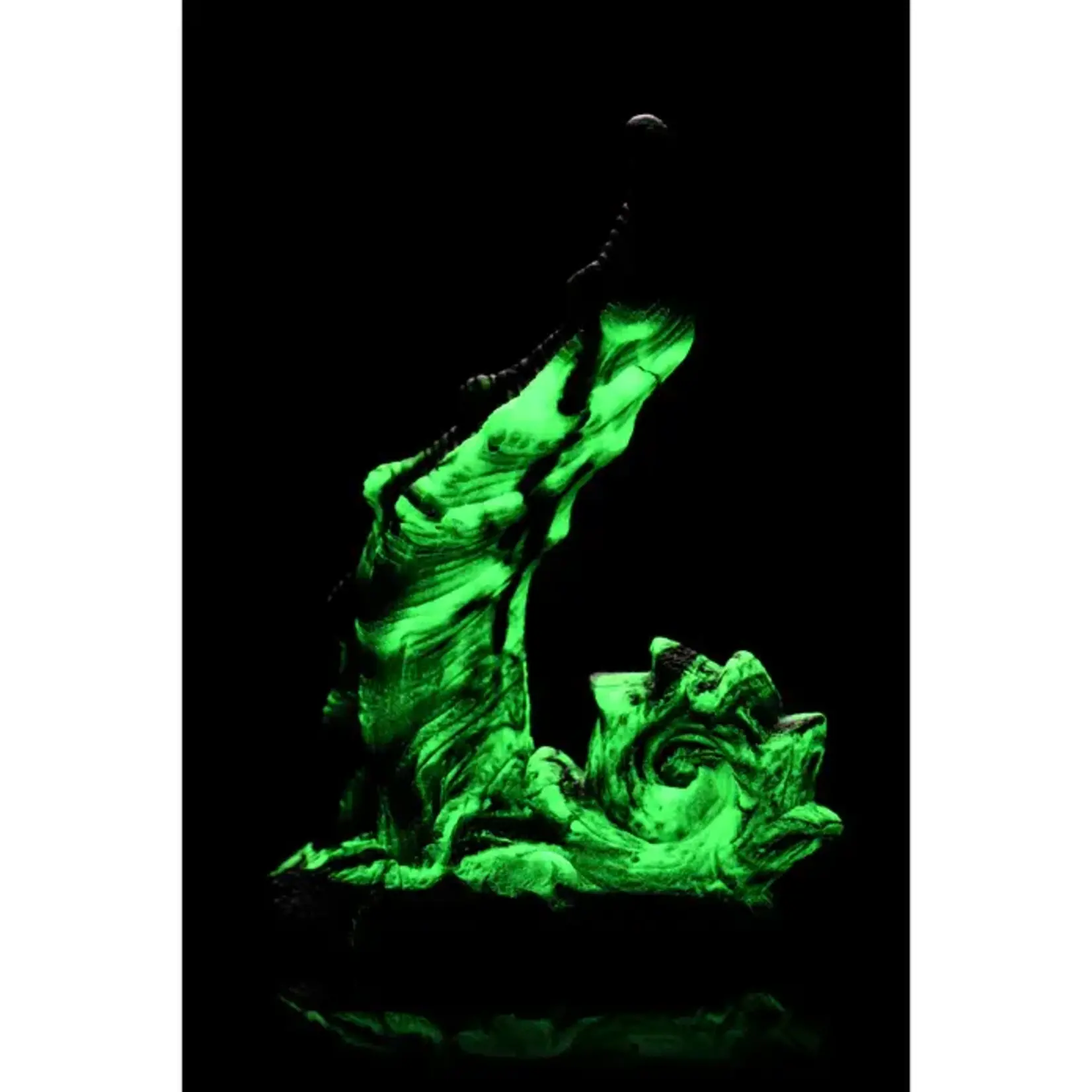 Creature Cocks Glowzilla Glow In The Dark Silicone Dildo - Green/Black
