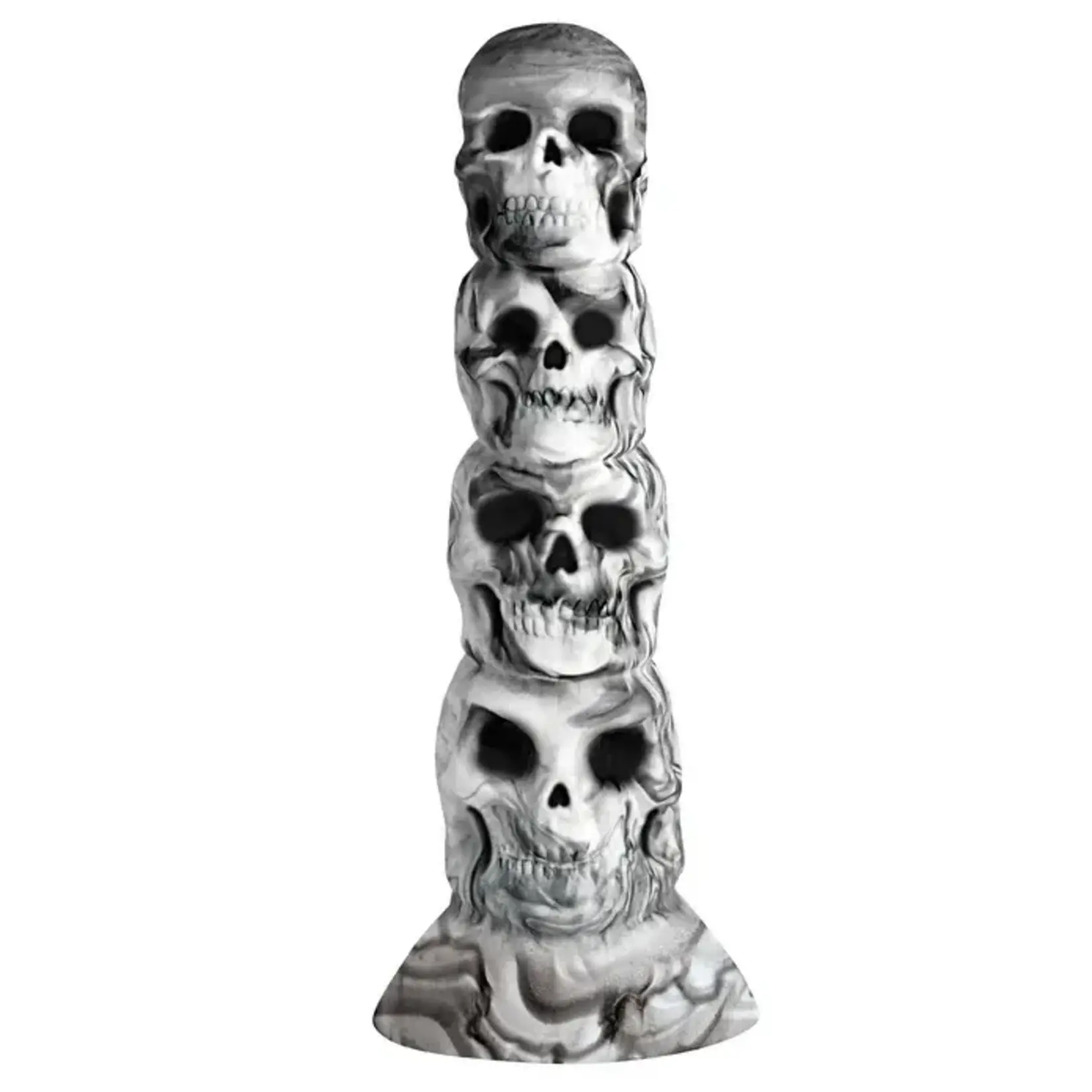 Creature Cocks Tower of Doom Silicone Dildo - Gray/White