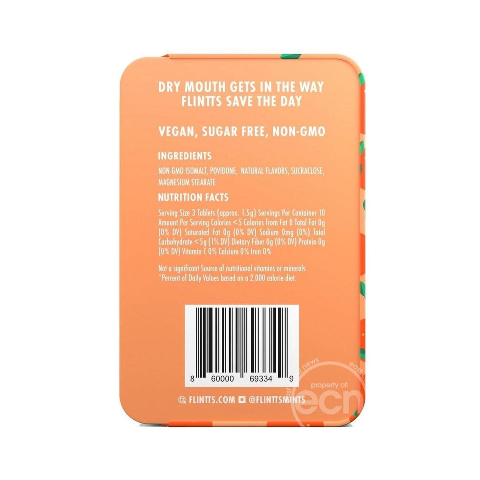 Flintts Mints Mouth Watering Oral Delights - Sour Tangerine (F Strength 175)