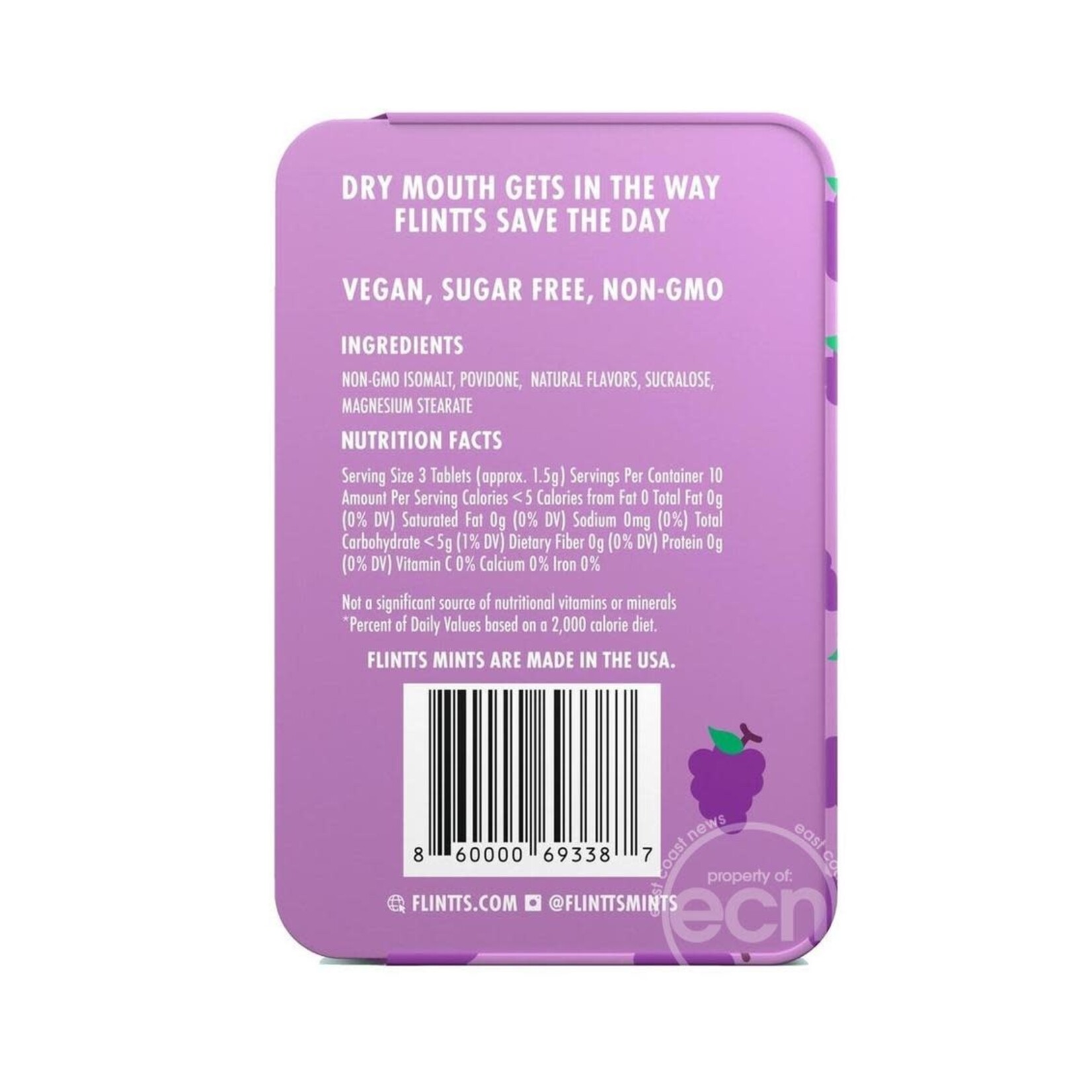 Flintts Mints Mouth Watering Oral Delights - Luxury Grape (F Strength 125)