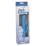 Jack Rabbit Elite Rotating Rabbit Silicone Rechargeable Vibrator - Blue