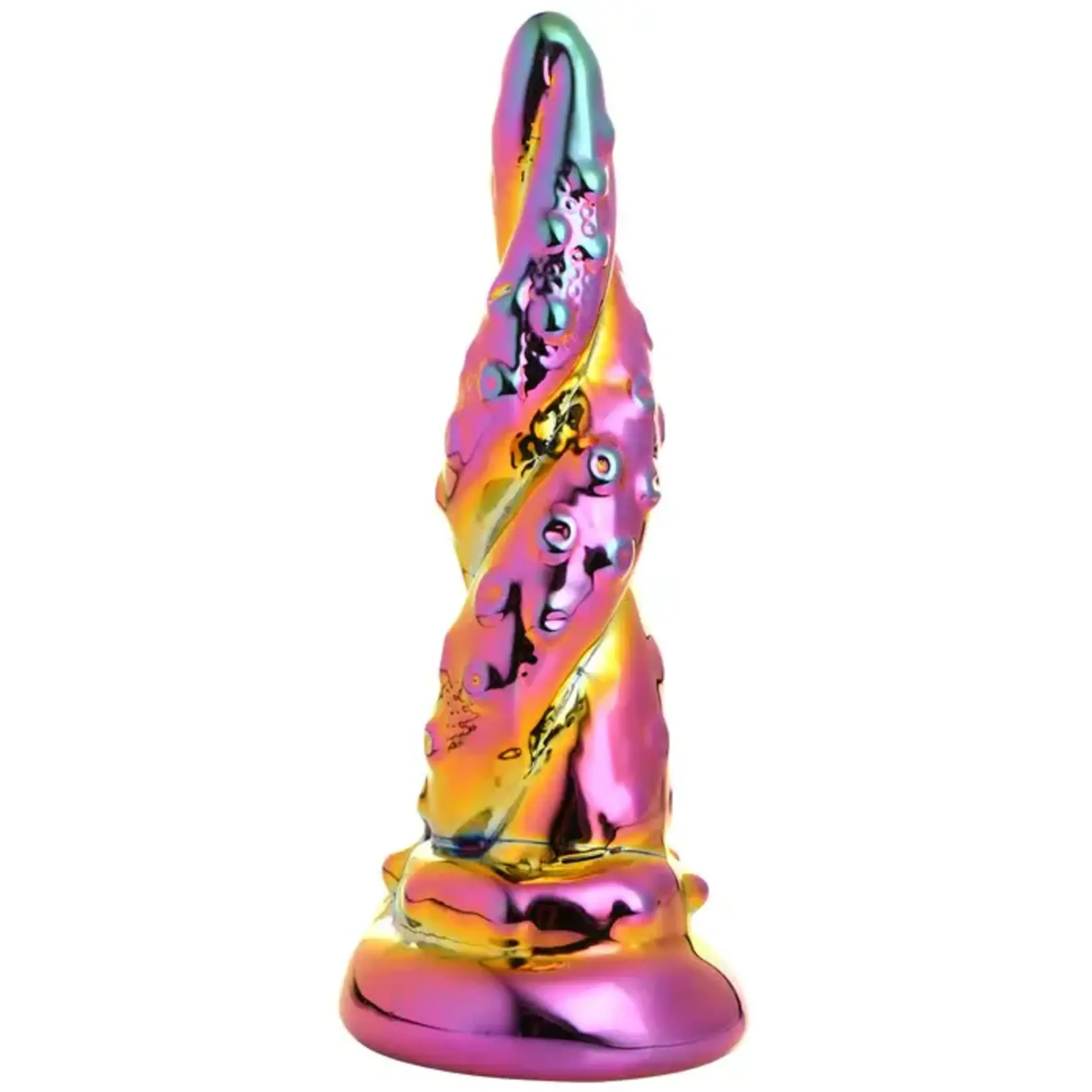 Creature Cocks Enchantress Rainbow Glass Dildo - Multicolor