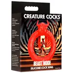Creature Cocks Beast Mode Silicone Cock Ring - Red