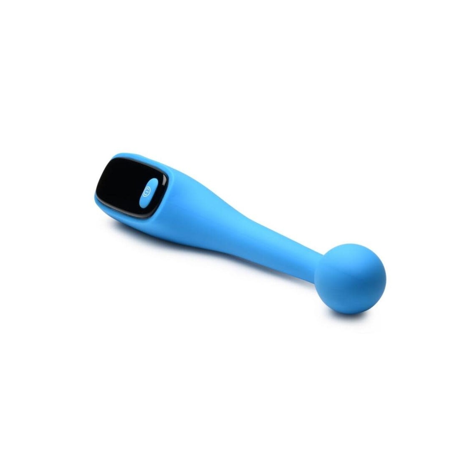 Bang! Digital Rechargeable Silicone G-Spot Vibrator - Blue