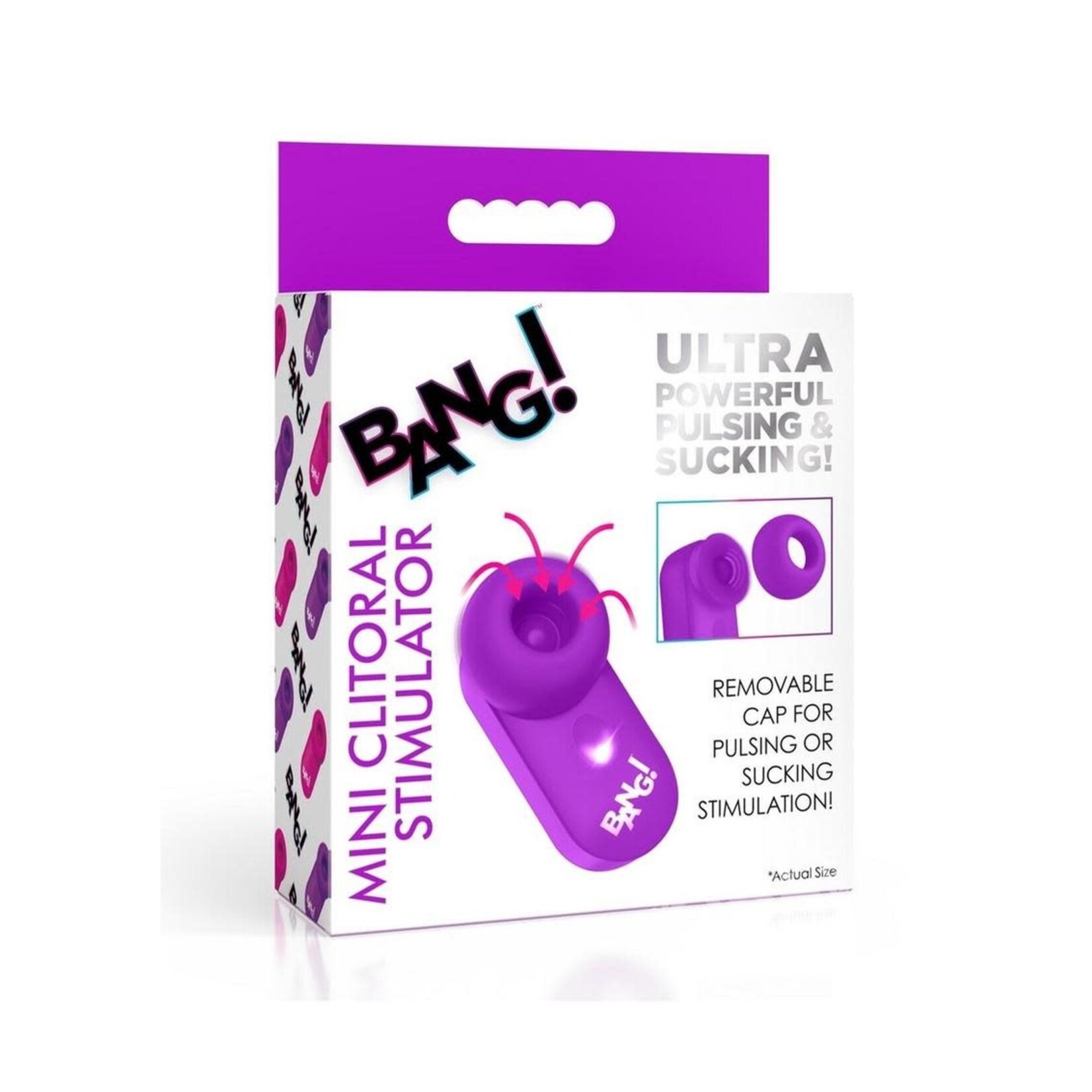 Bang! Mini Clitoral Silicone Rechargeable Stimulator - Purple