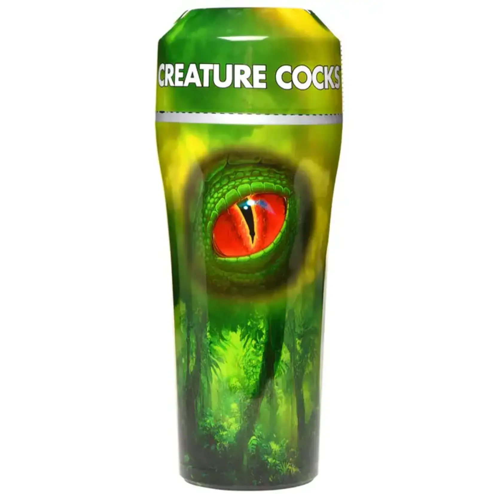 Creature Cocks. Raptor Reptile Stroker - Green/Black
