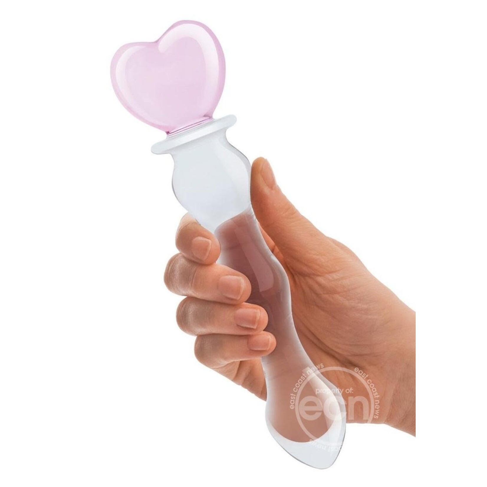 Glas Sweetheart Dildo - Clear/Pink