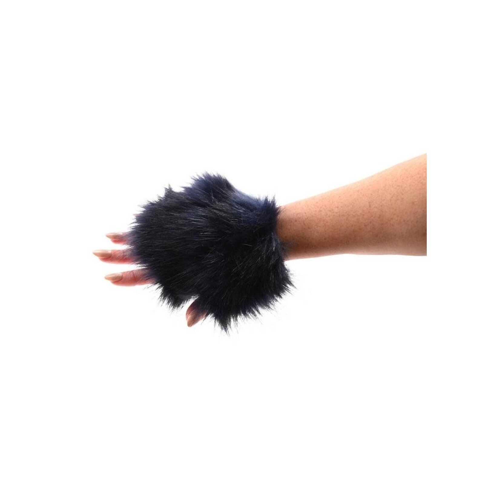 Sex & Mischief Cougar Spiked Sensory Glove - Navy/Gold