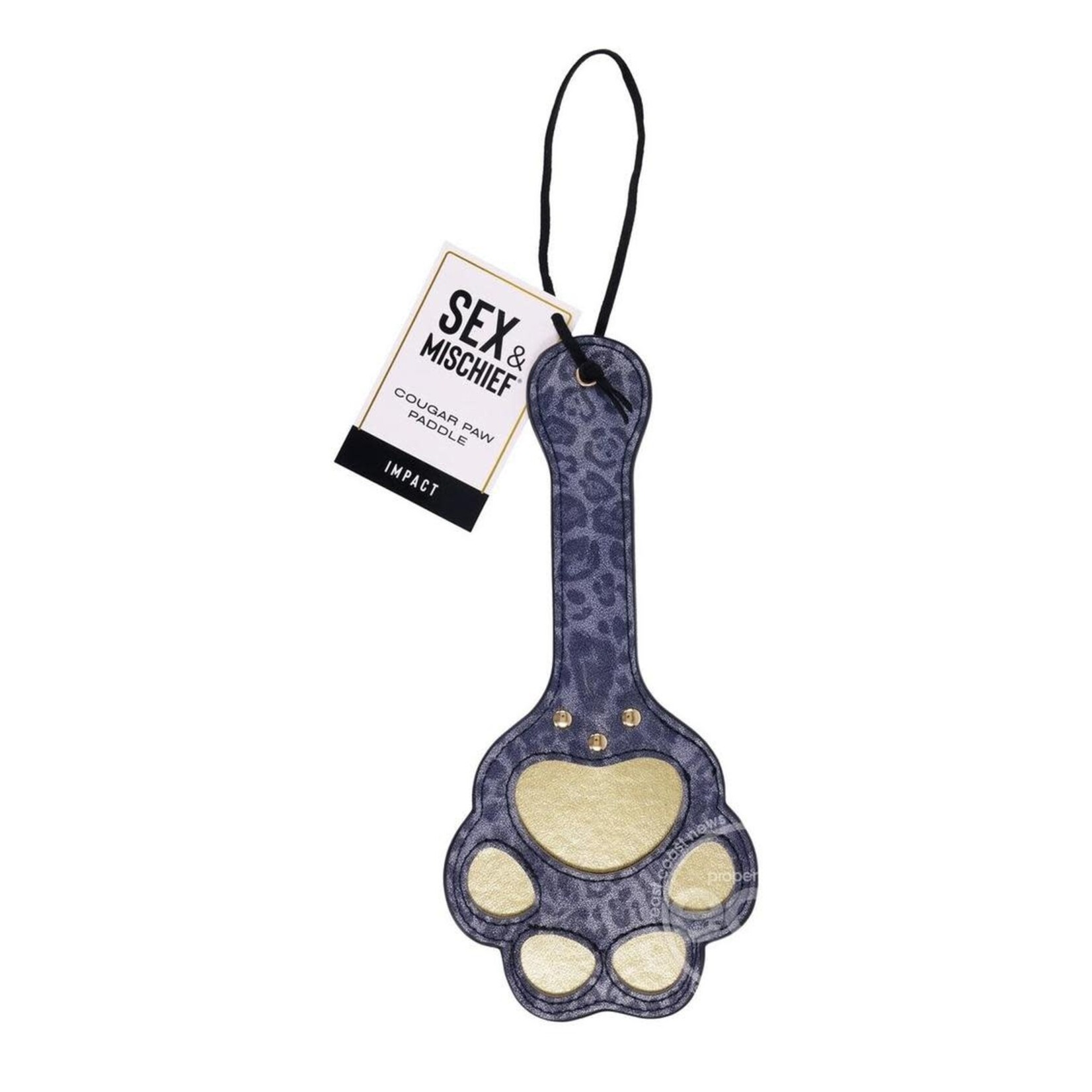 Sex & Mischief Cougar Paw Paddle - Navy/Gold