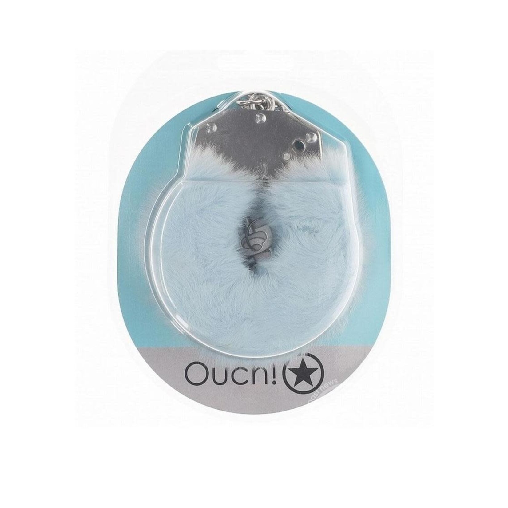 Ouch! Heavy-Duty Fluffy Handcuffs - Powder Blue