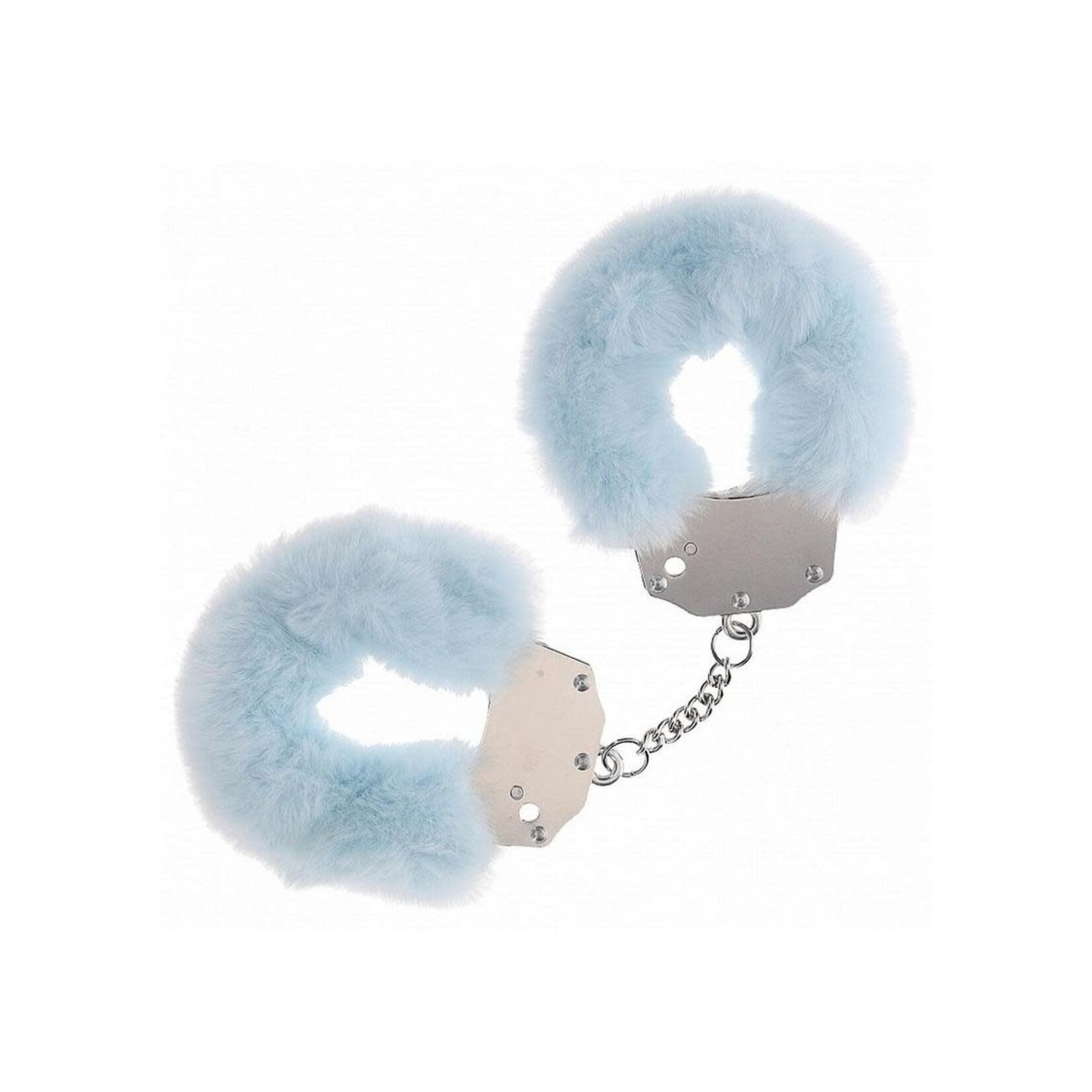 Ouch! Heavy-Duty Fluffy Handcuffs - Powder Blue