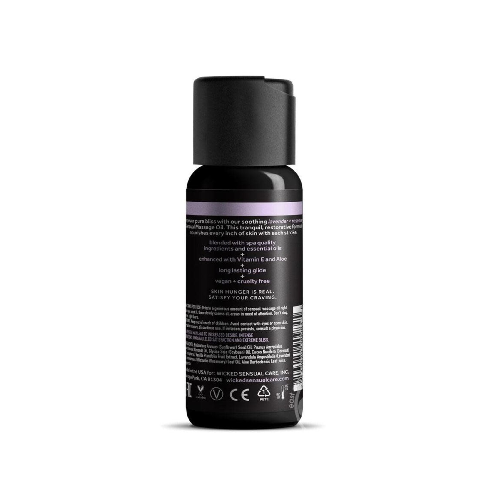 Wicked Sensual Massage Oil 4oz - Lavender and Rosemary