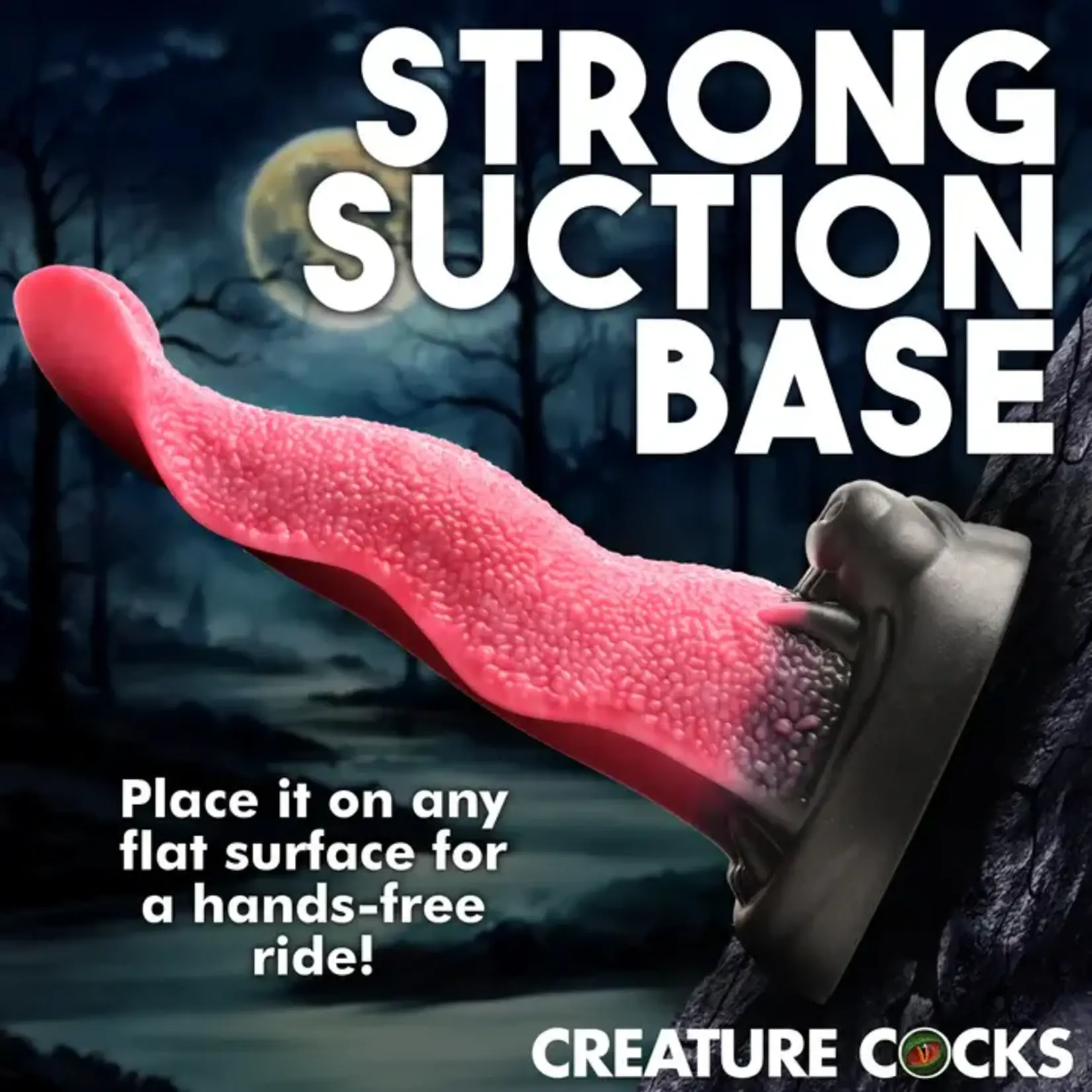 Creature Cocks Wolf's Lick Wolf Maw Silicone Dildo - Red/Black