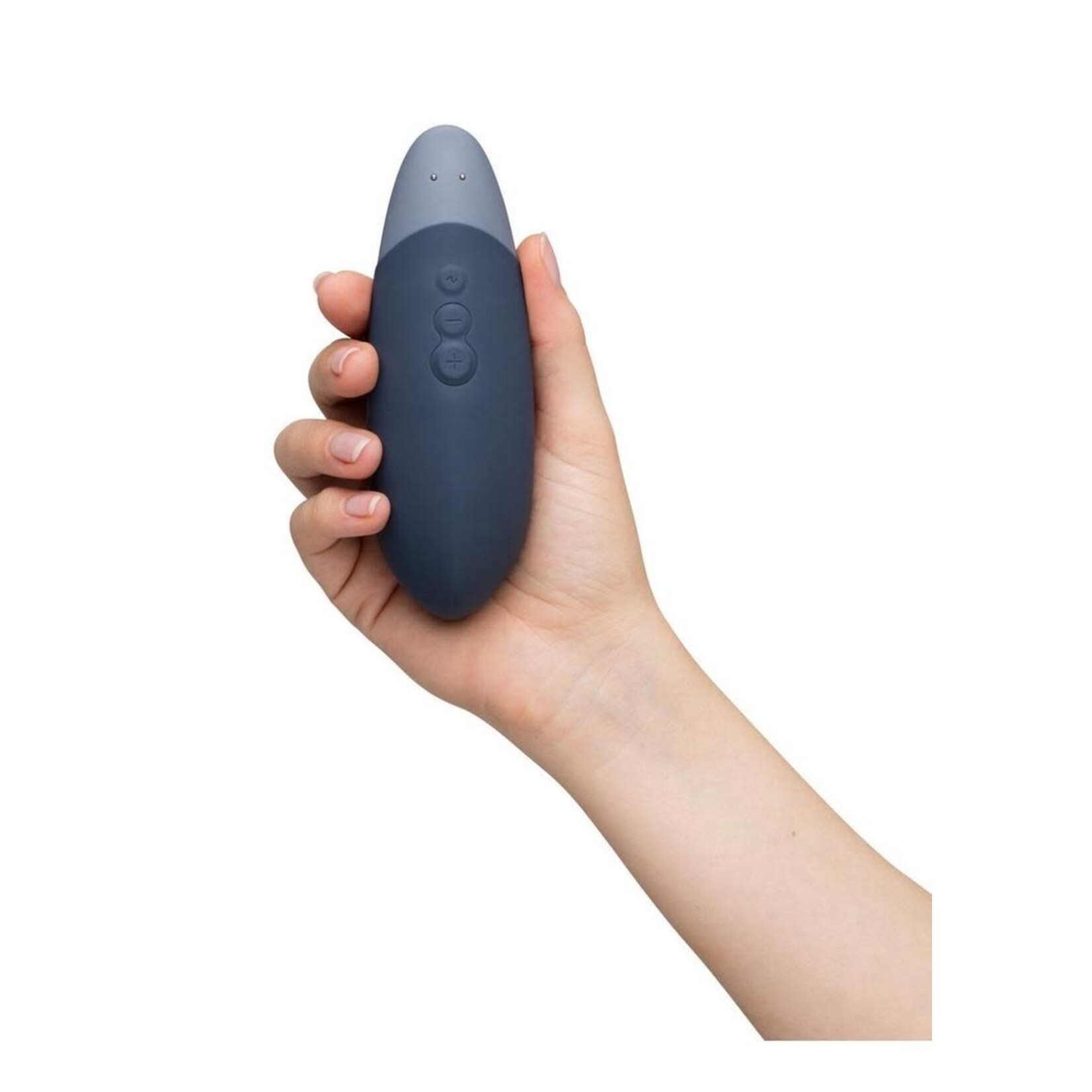 Womanizer Vibe Rechargeable Silicone Clitoral Vibrator - Dark Blue