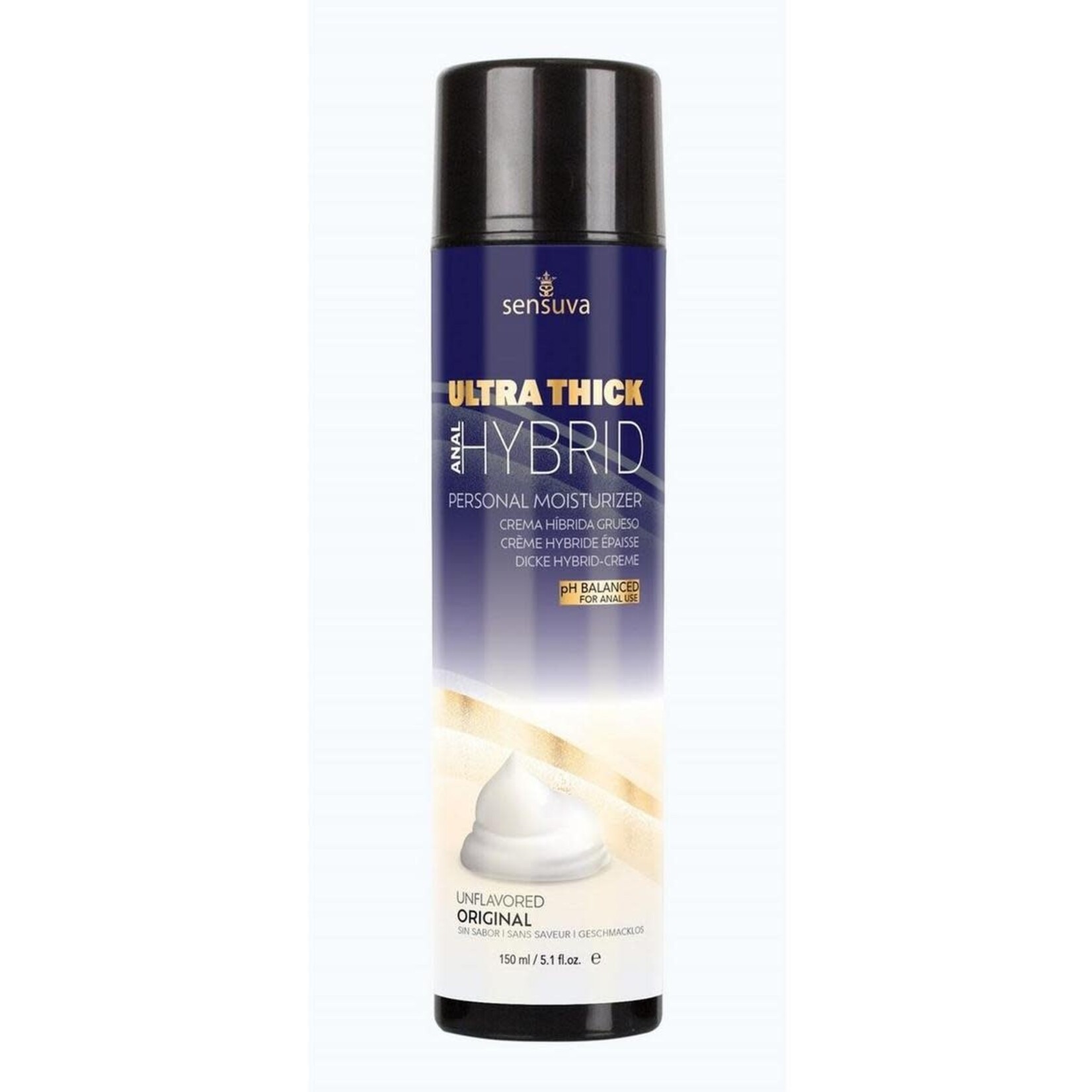 Sensuva Ultra-Thick Anal Hybrid Lubricant Original Unflavored 5.1oz