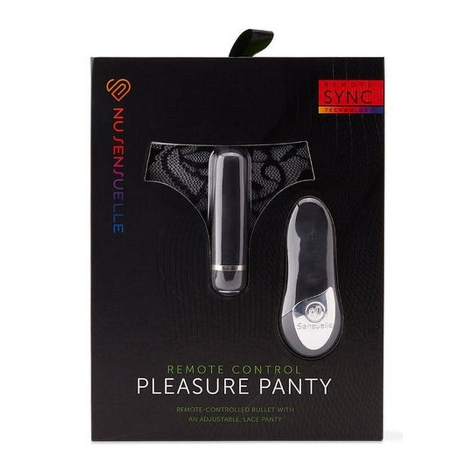 Nu Sensuelle Pleasure Panty Rechargeable Silicone Remote & Bullet - Black