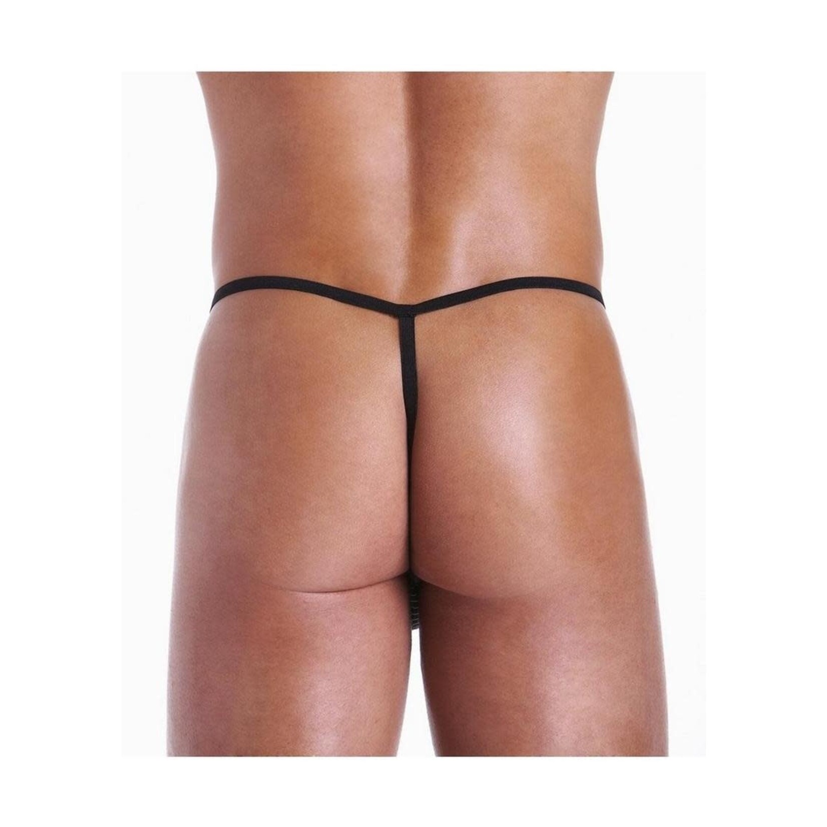Fundies Referee G-String With Whistle - OS - Black/White