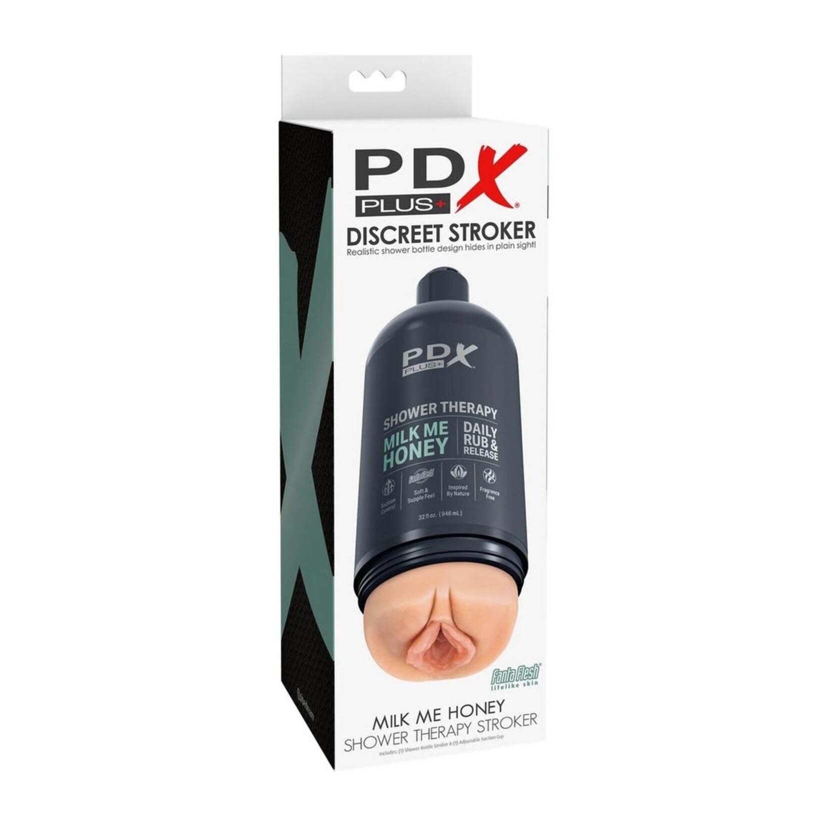 PDX Plus Shower Therapy Milk Me Honey Discreet Stroker - Vanilla