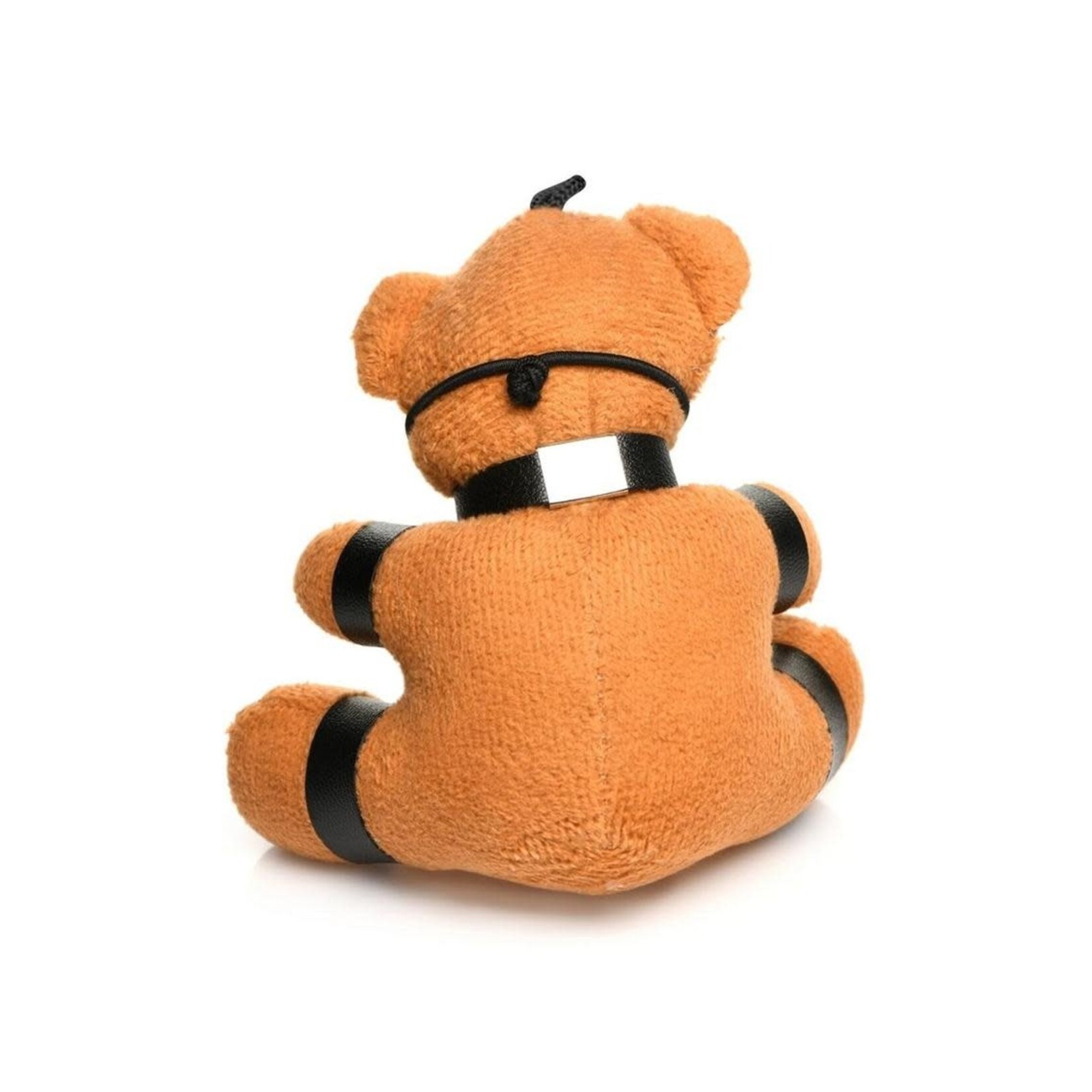 Master Series Gagged Teddy Bear Keychain - Burnt Orange