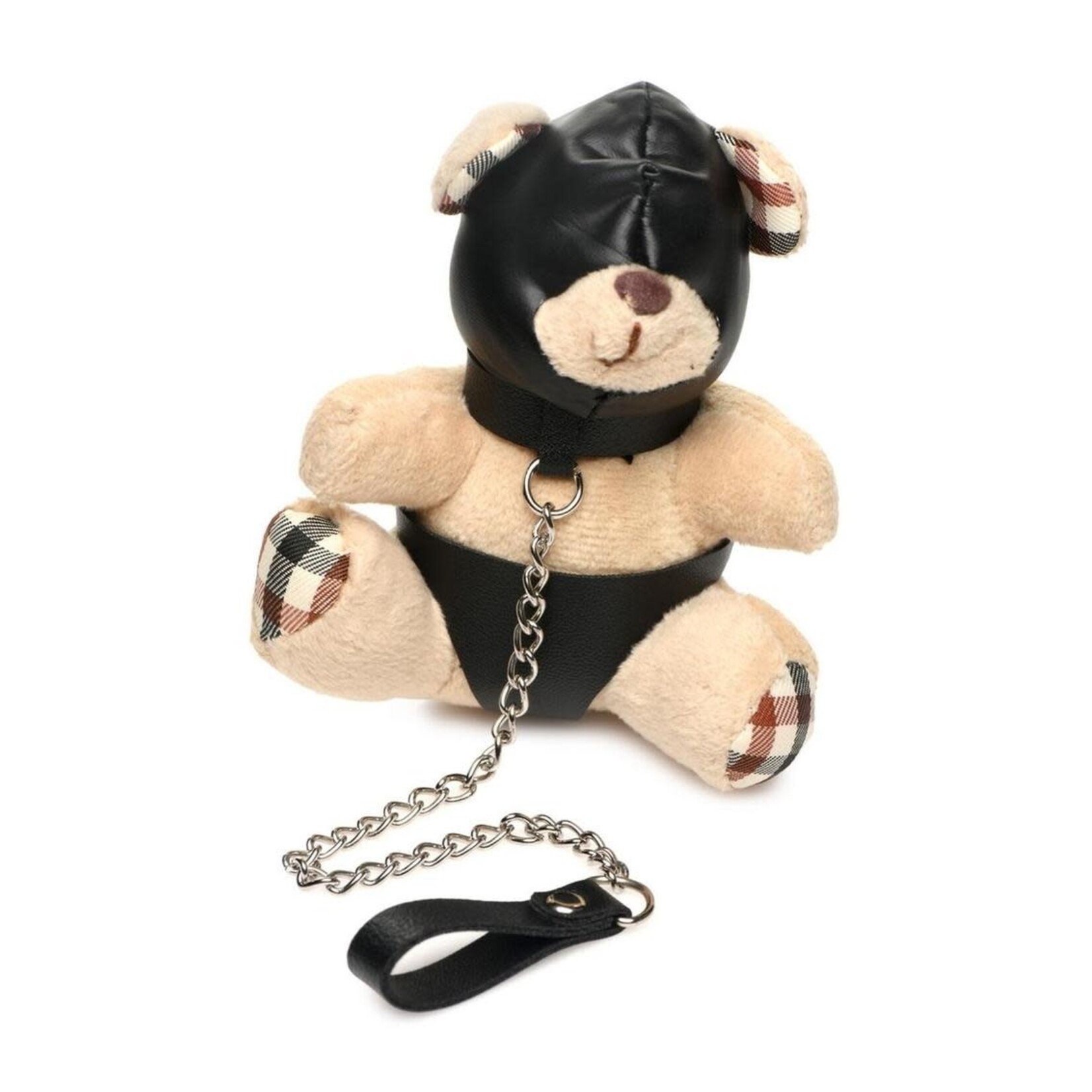 Master Series Hooded Teddy Bear Keychain - Tan