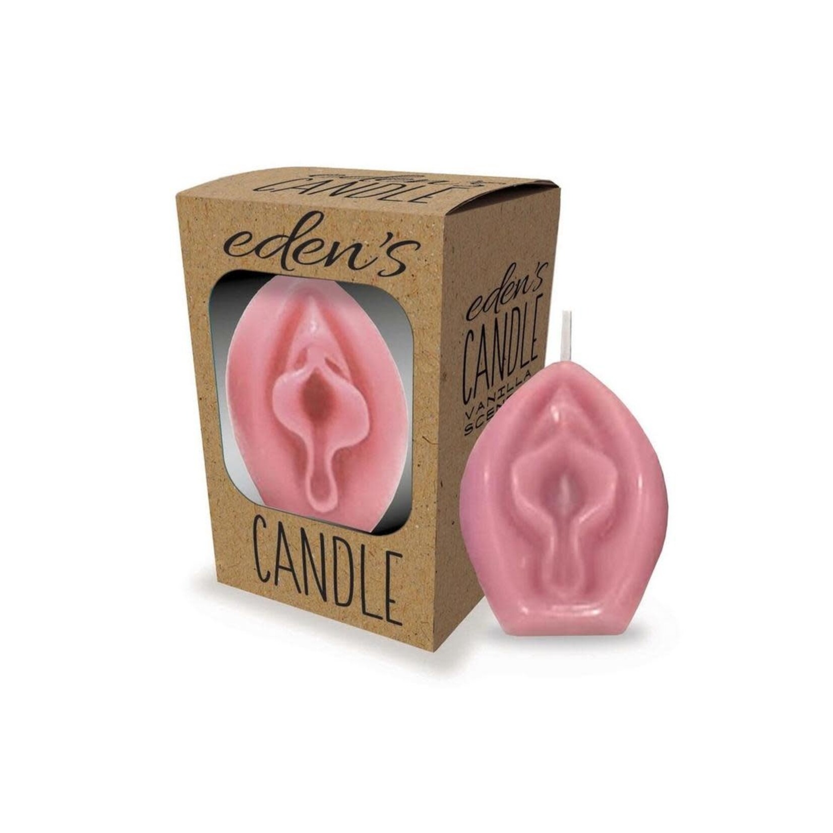 Eden's Candle Vanilla Scented Vagina - Rose Pink