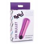 Bang! 10X Vibrating Metallic Rechargeable Bullet Vibrator - Purple