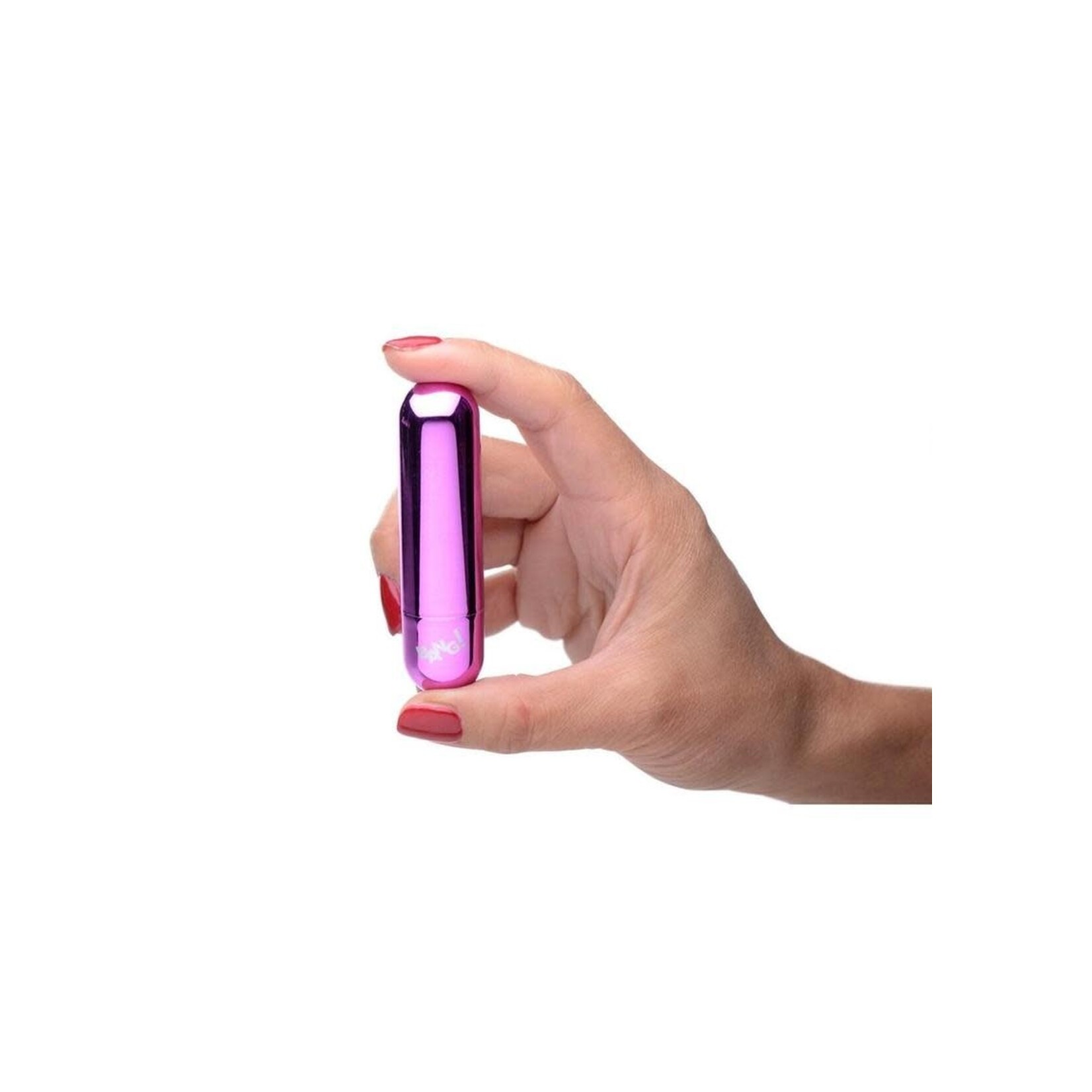 Bang! 10X Vibrating Metallic Rechargeable Bullet Vibrator - Purple