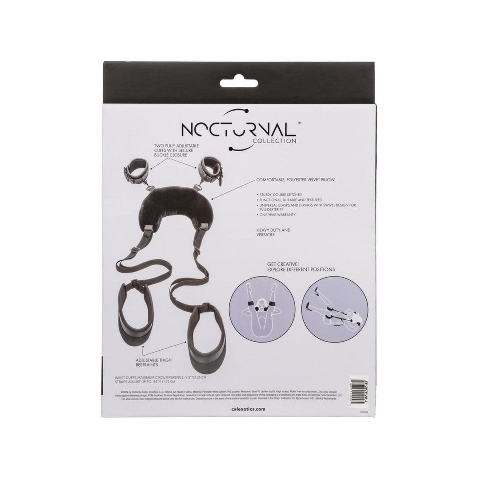 Nocturnal Collection Position Strap With Pillow - Black