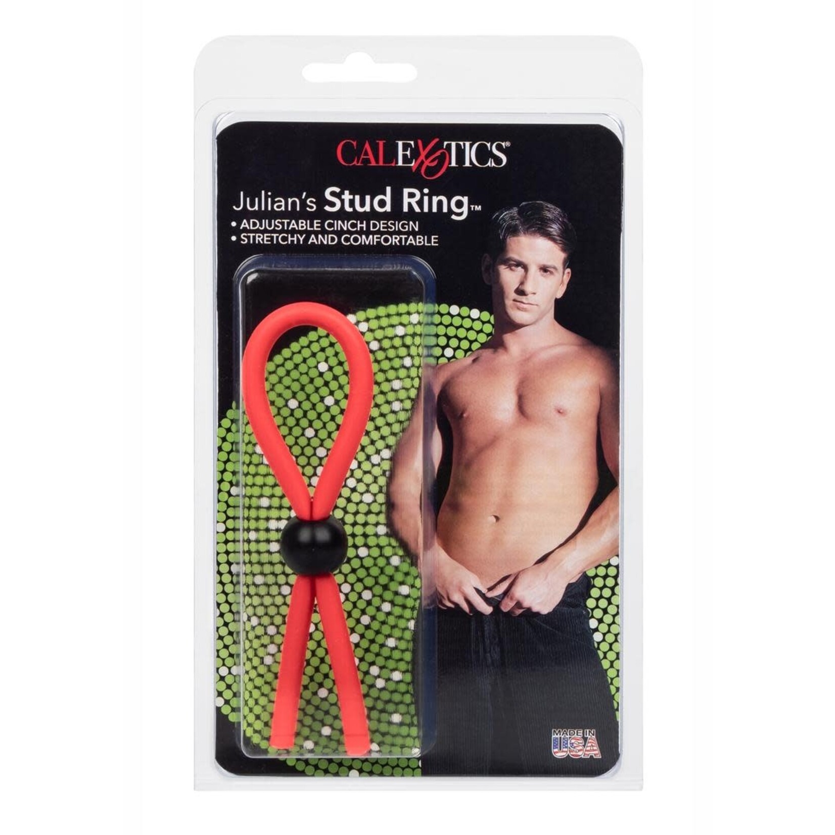Julians Stud Ring Lasso Adjustable Cock Tie - Multicolored