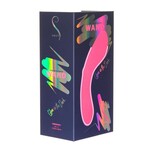Swan Mini Swan Wand Rechargeable Silicone Glow in the Dark Massager - Pink