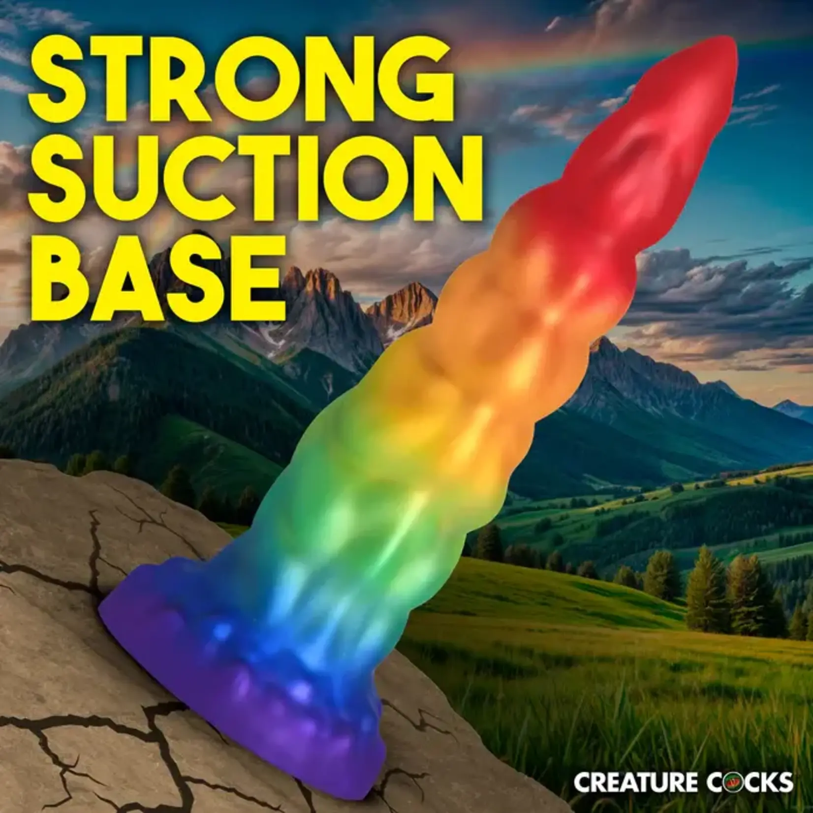 Creature Cocks Magic Rider Unicorn Silicone Dildo - Rainbow