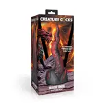 Creature Cocks Dragon Tongue Silicone Dildo - Black/Red