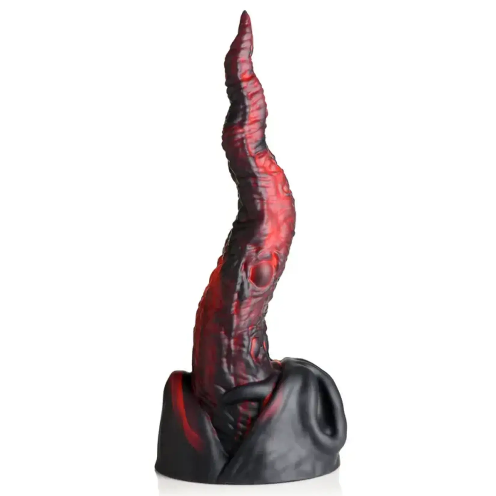 Creature Cocks Dragon Tongue Silicone Dildo - Black/Red
