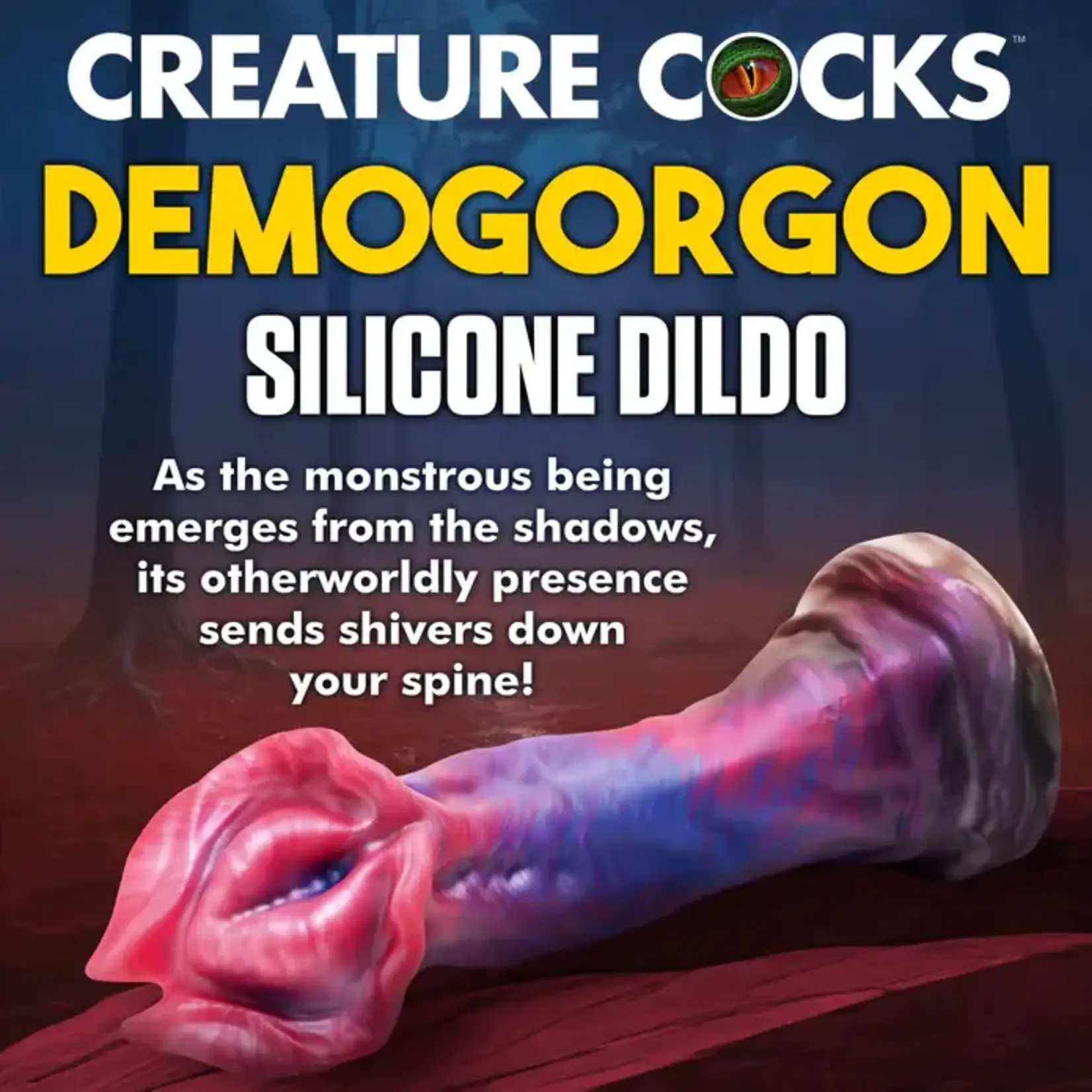 Creature Cocks Demogorgon Silicone Dildo - Multicolor